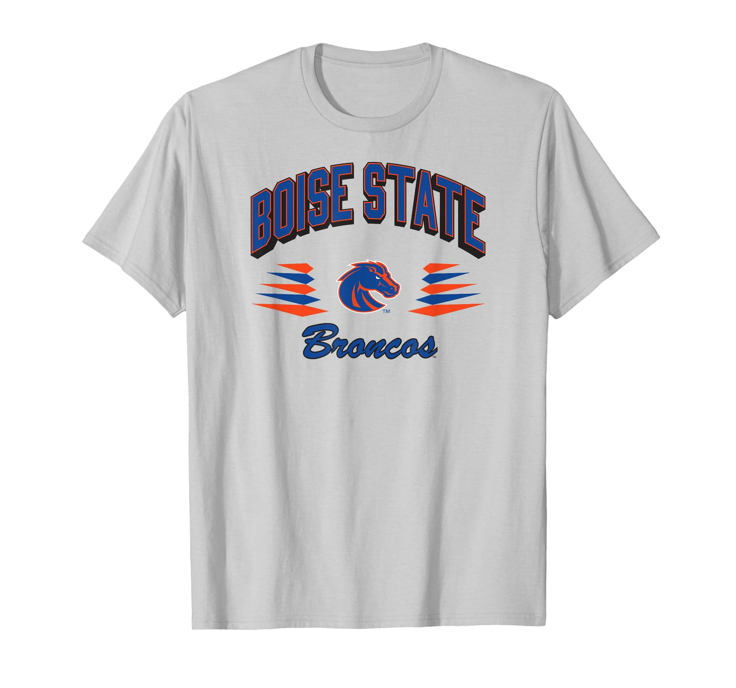 Boise State Broncos Retro Diamond Gray Officially Licensed T-Shirt