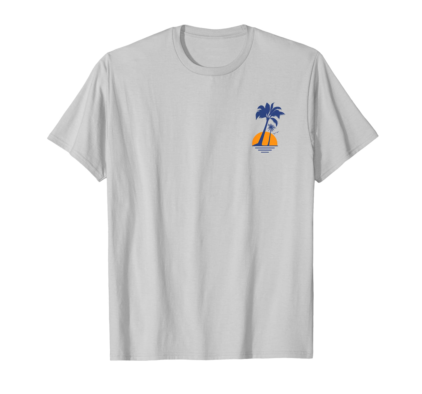 Cool Summer Beach Vacation Men Women Sunset Palm Tree T-Shirt