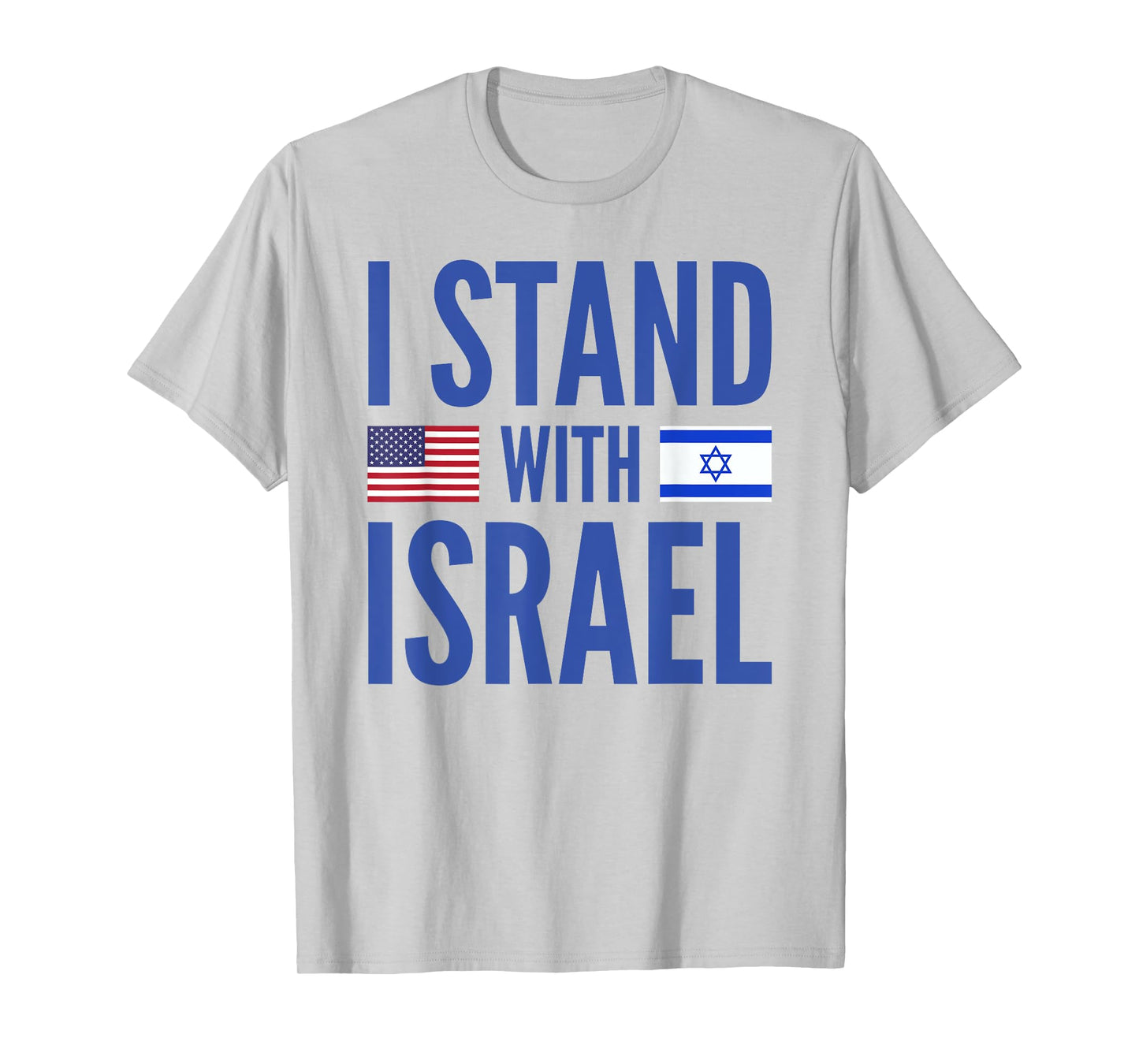 I Stand With Israel American-Israeli Flag T-Shirt
