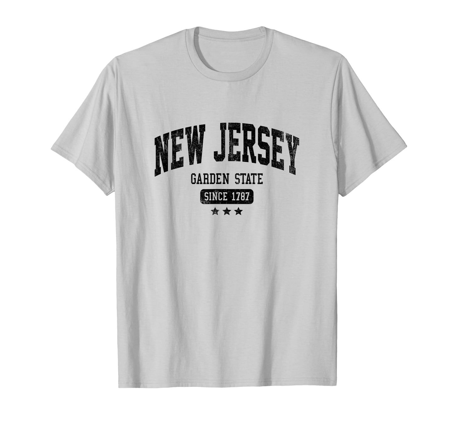 Vintage New Jersey The Garden State NJ USA Weathered Dark T-Shirt