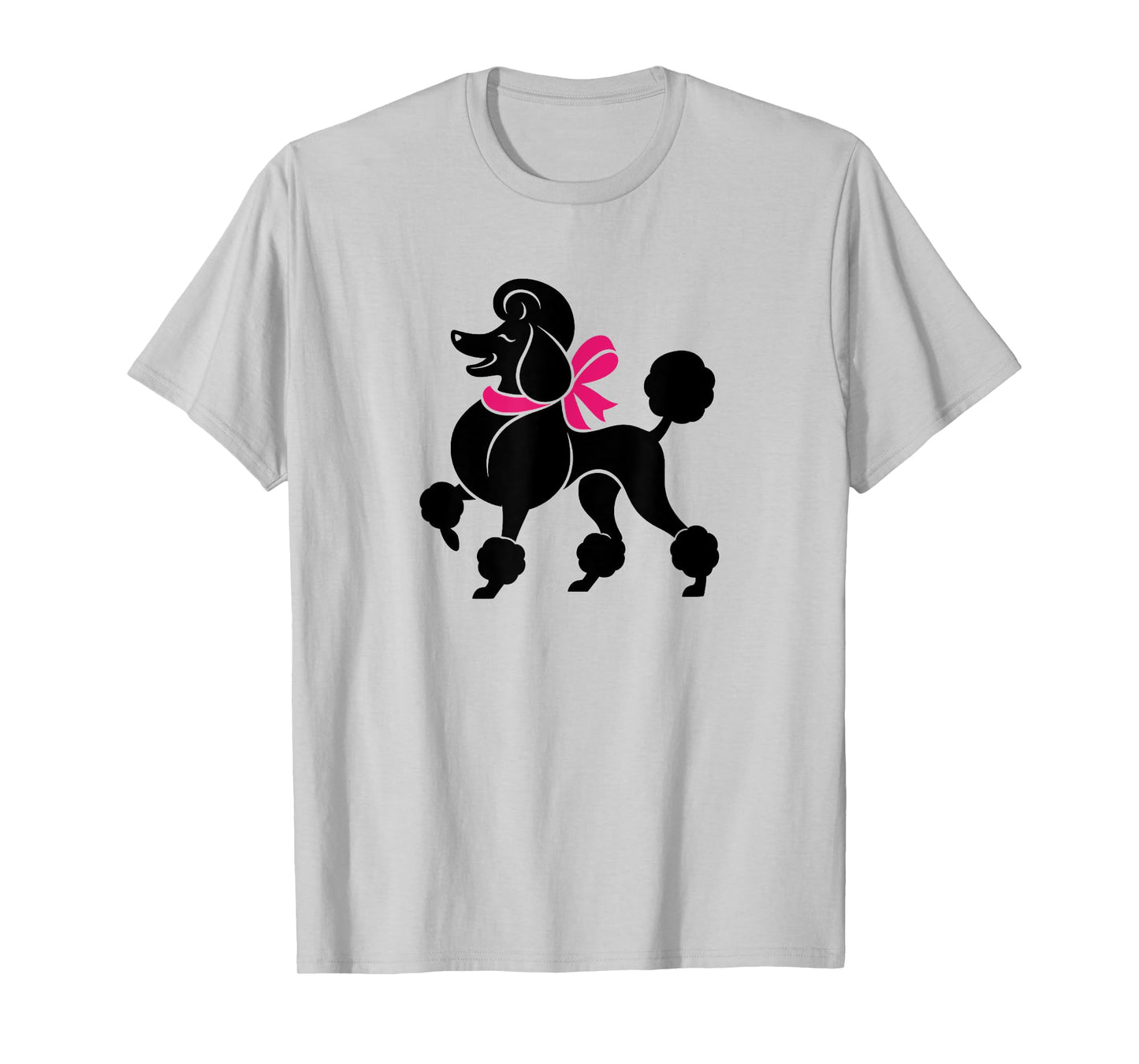 Sock Hop, Poodle, Pink Scarf T-Shirt