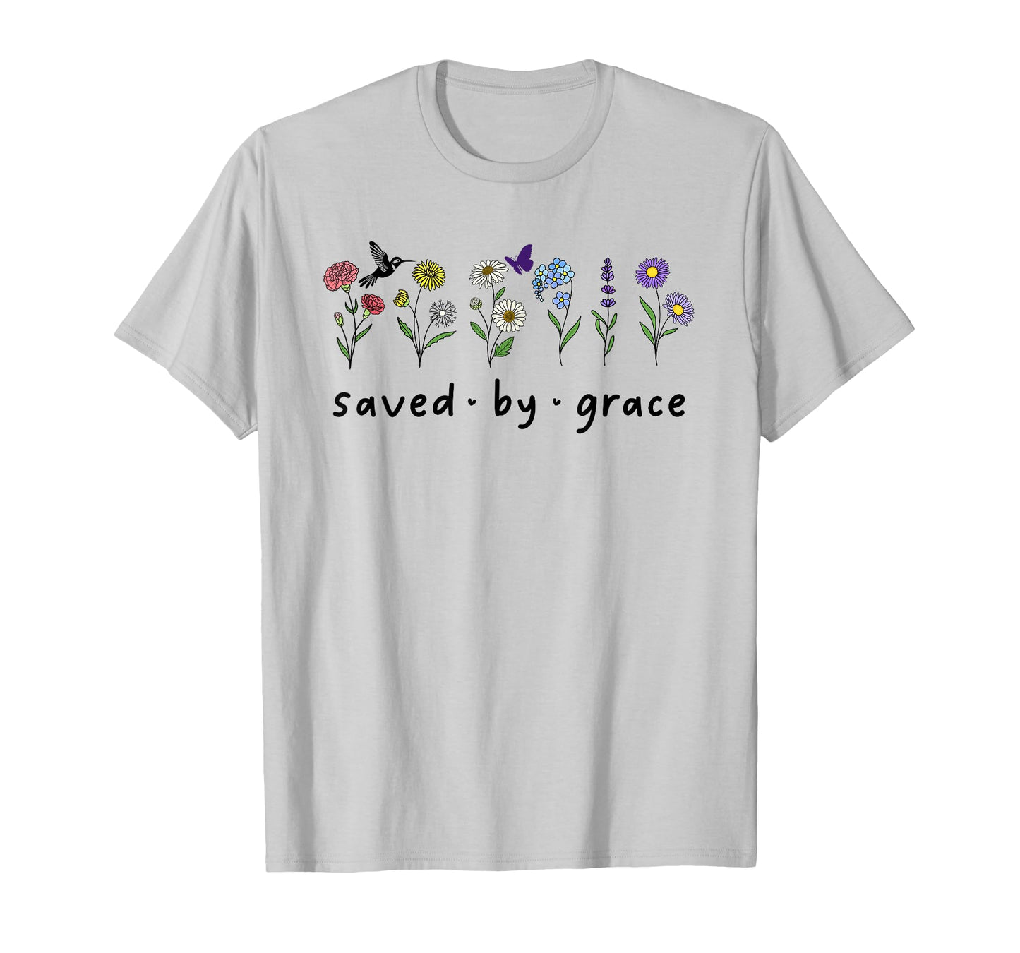 Saved By Grace Through Faith Christian Bible 2:8 Ephesians T-Shirt