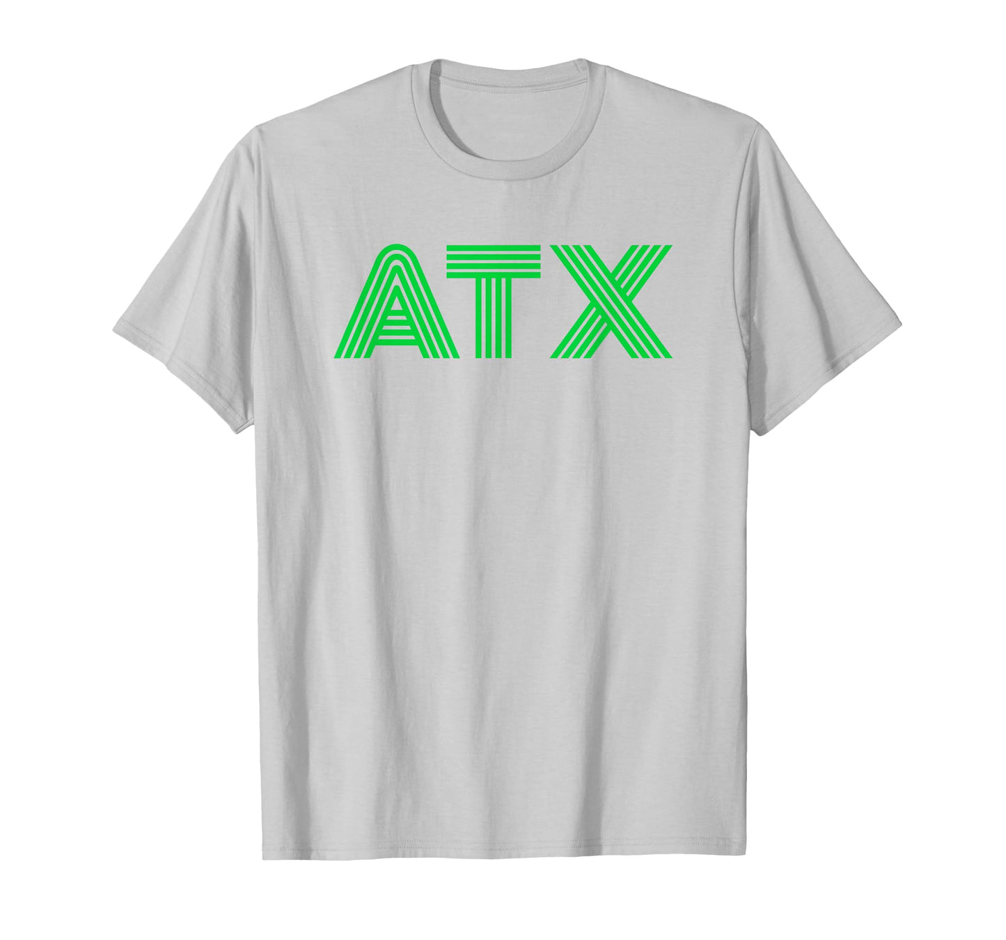 ATX/Austin TX Retro Design in Green T-Shirt