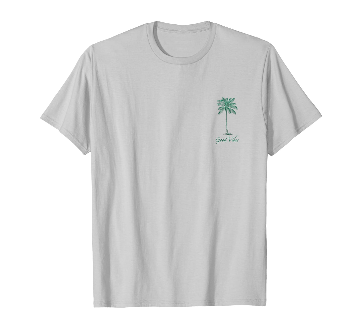 Vintage Hawaiian Palm Tree Beach Tropical Island Pocket Logo T-Shirt