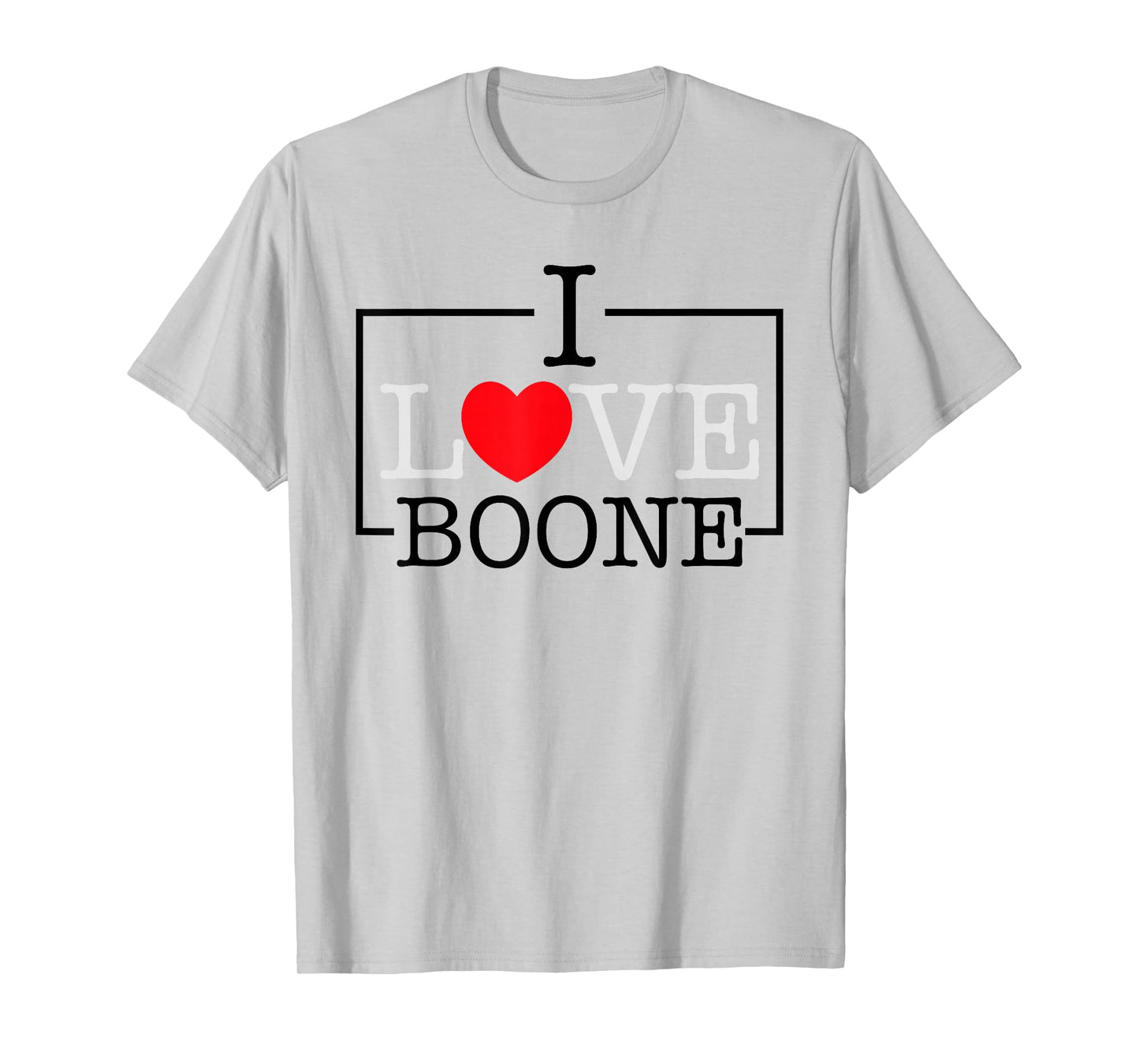 I Love Boone Heart Family Name Boone Groovy T-Shirt