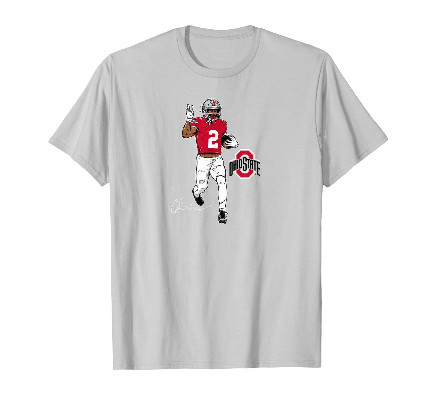 Caleb Downs - Superstar Pose - Ohio State Football T-Shirt