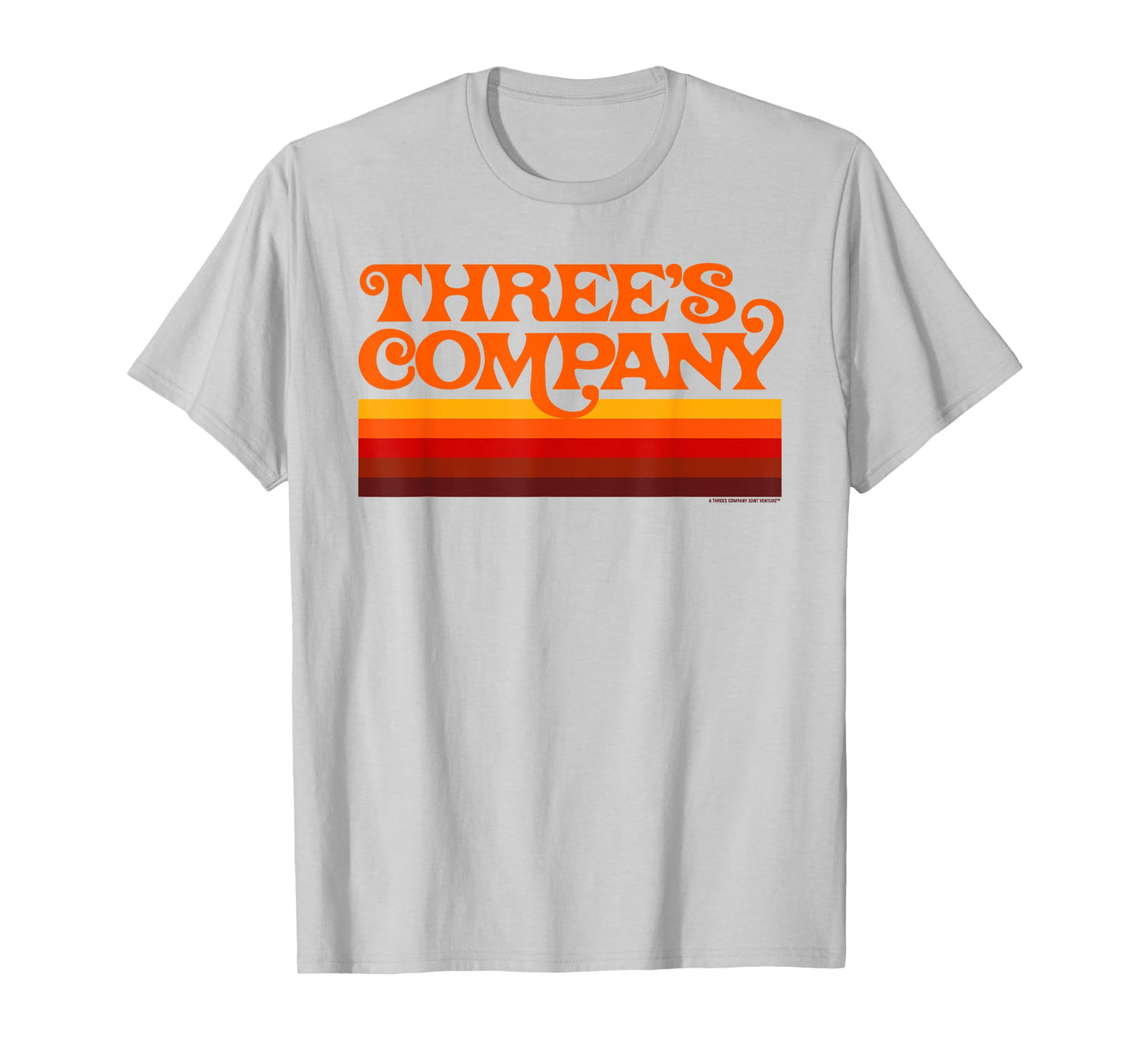 Three's Company Logo Retro Chromatic Sunset T-Shirt
