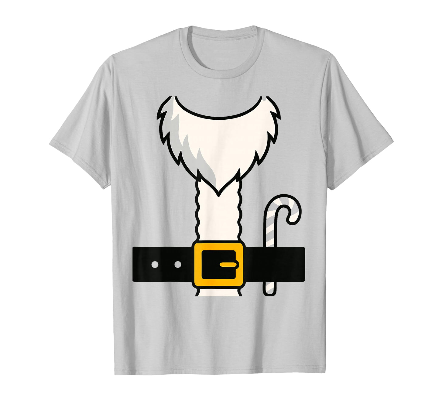 Santa Claus Costume Belt Christmas Outfit T-Shirt