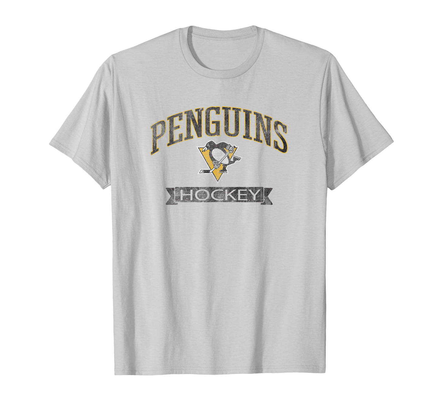 Pittsburgh Penguins Vintage Hockey Gray Officially Licensed T-Shirt