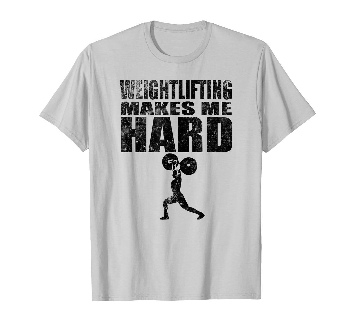 Weightlifting Makes Me Hard funny fitness T-Shirt