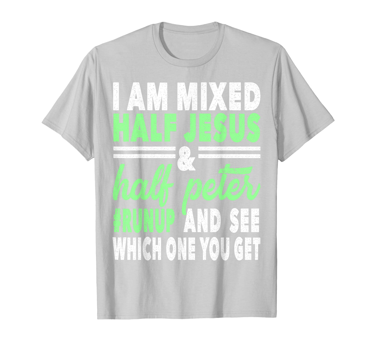 Mixed Half Jesus and Half Peter Gift for a Christians T-Shirt