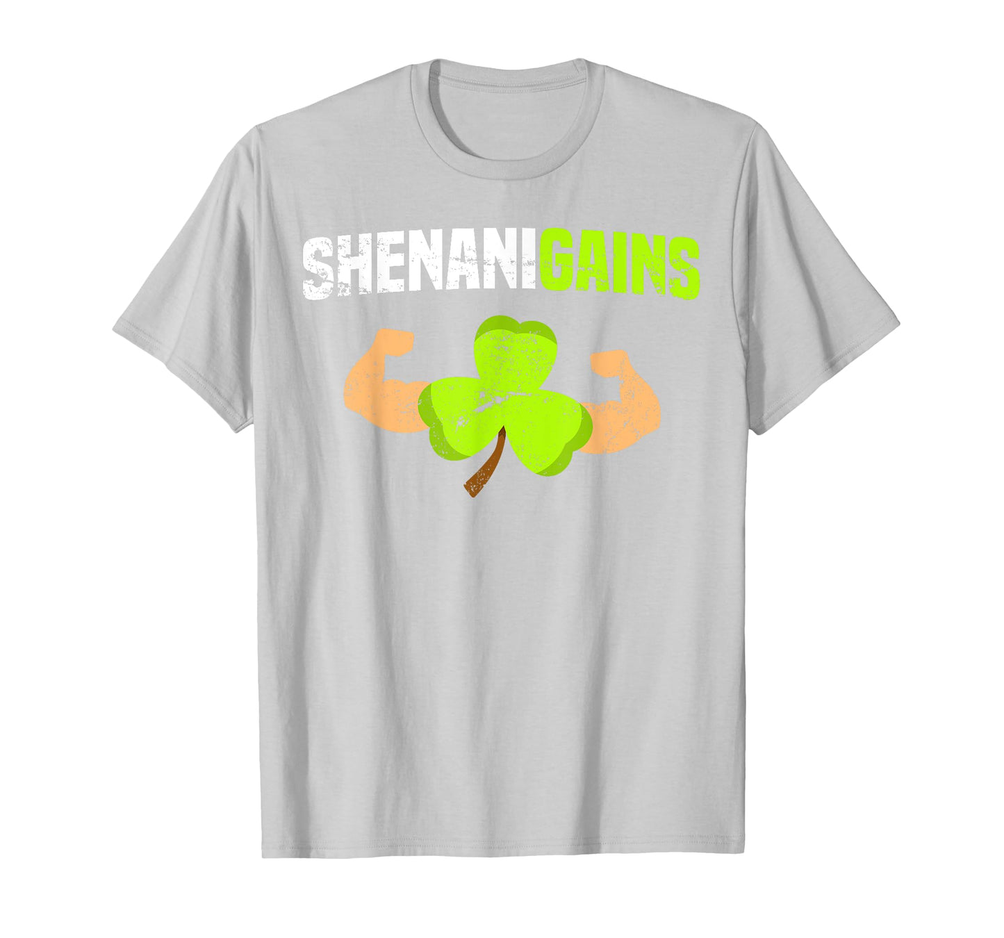 Shenanigains St Patricks Day T Shirt Workout Gym Gains Lift T-Shirt