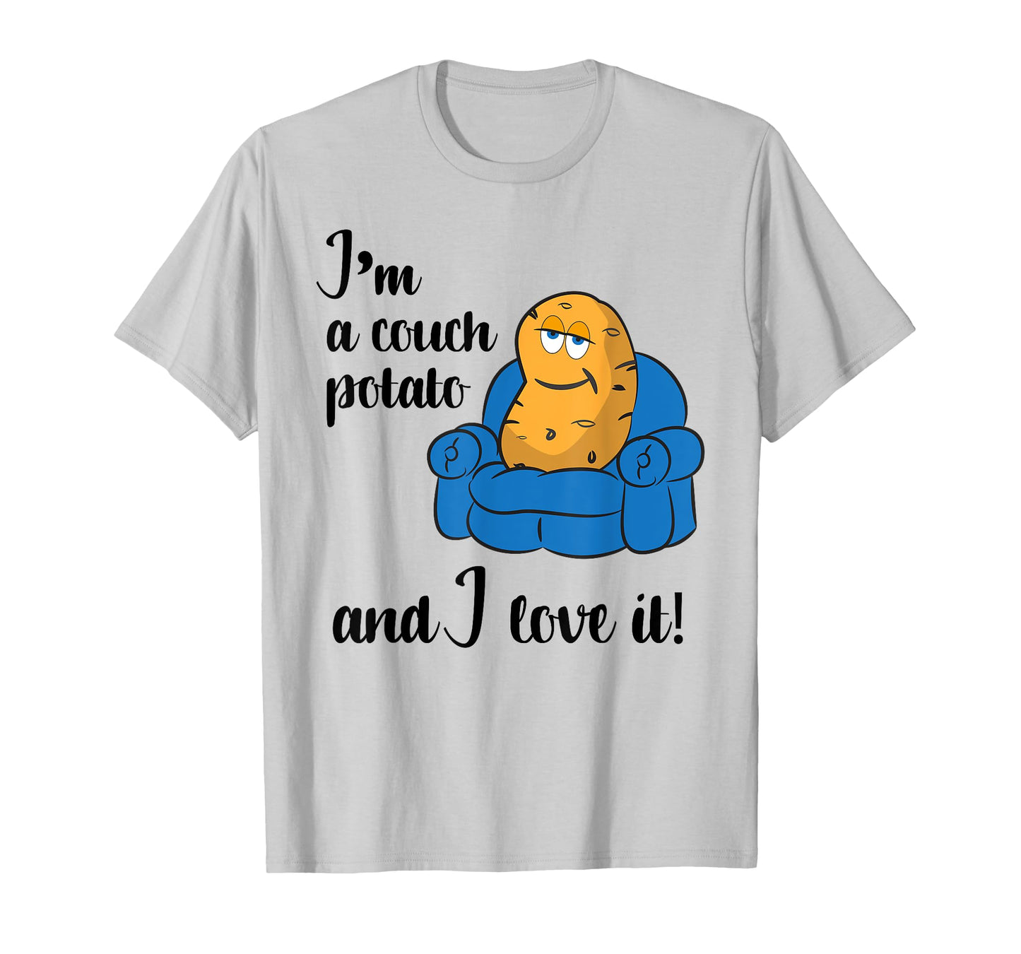 Funny Adult Couch Potato T-Shirt T-Shirt