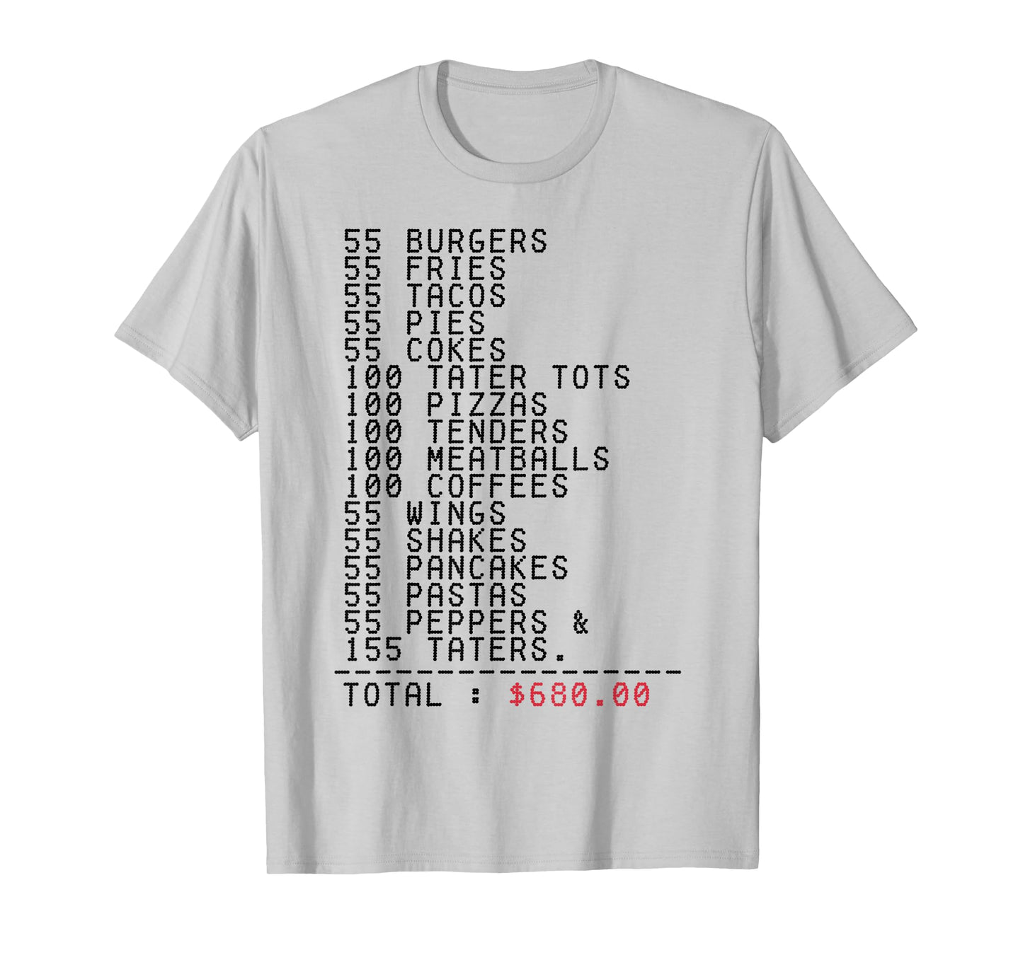 55 Burgers 55 Fries I Think You Should Leave Funny T-Shirt