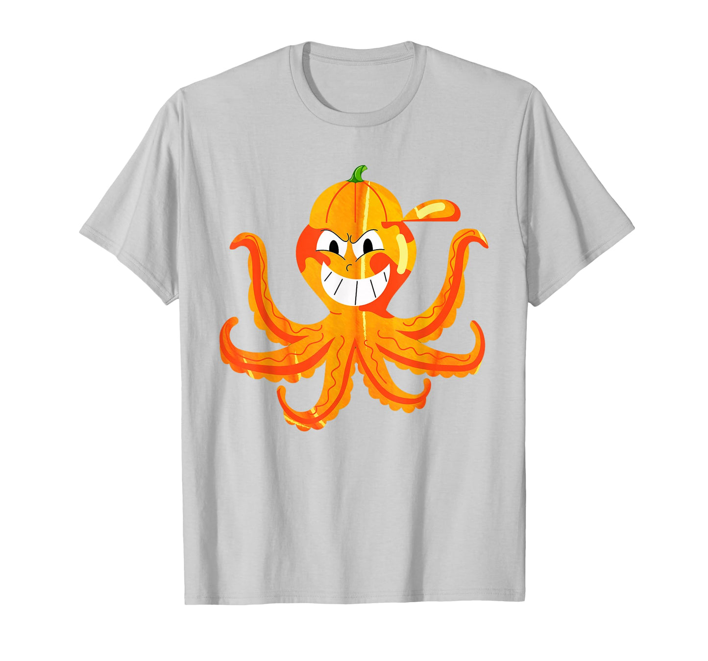 Funny Halloween Octopus Scary Spooky Pumpkin Kids Boys Girls T-Shirt
