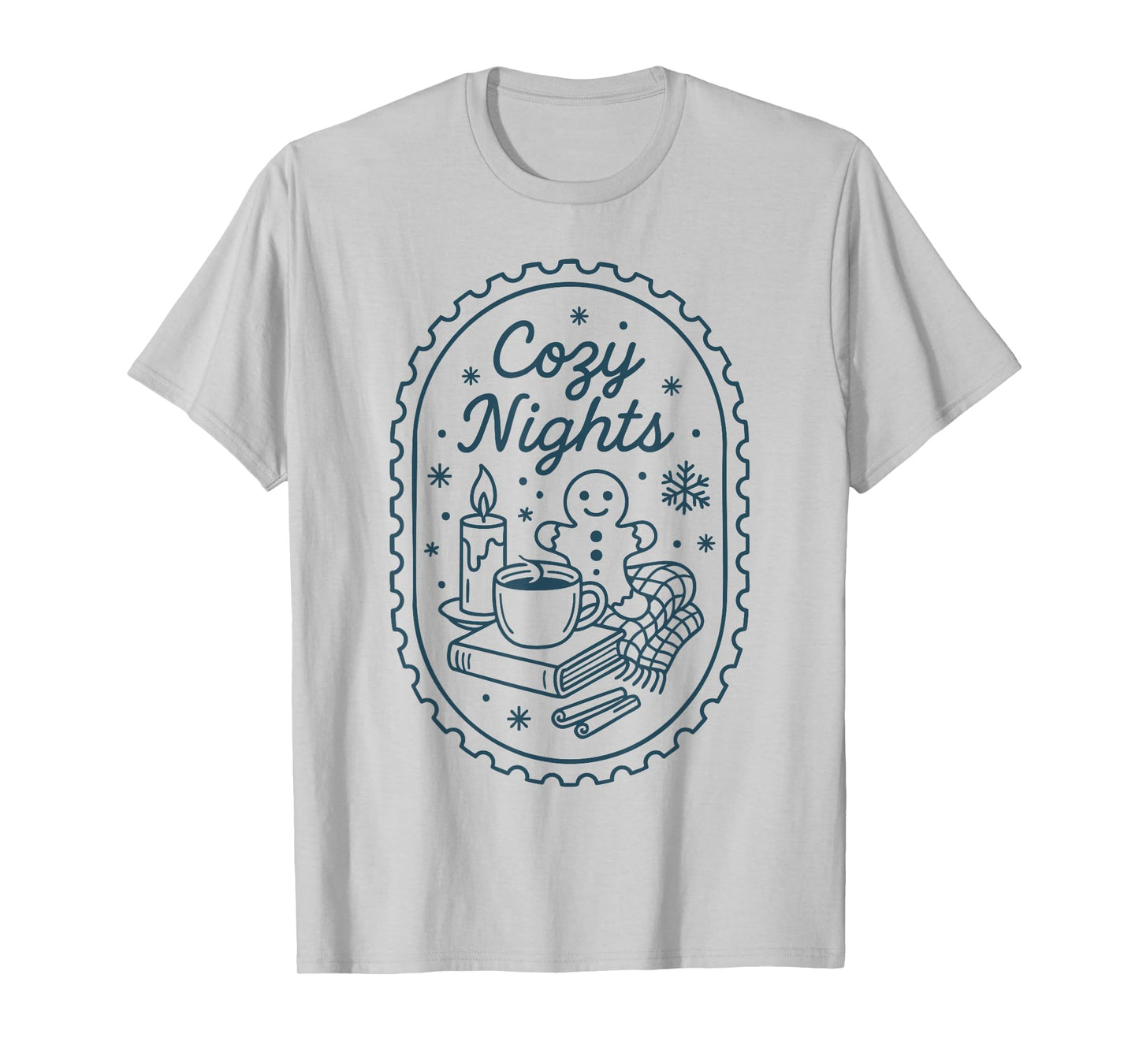 Cozy Night Season Christmas Vintage Retro Men Women Kid Xmas T-Shirt