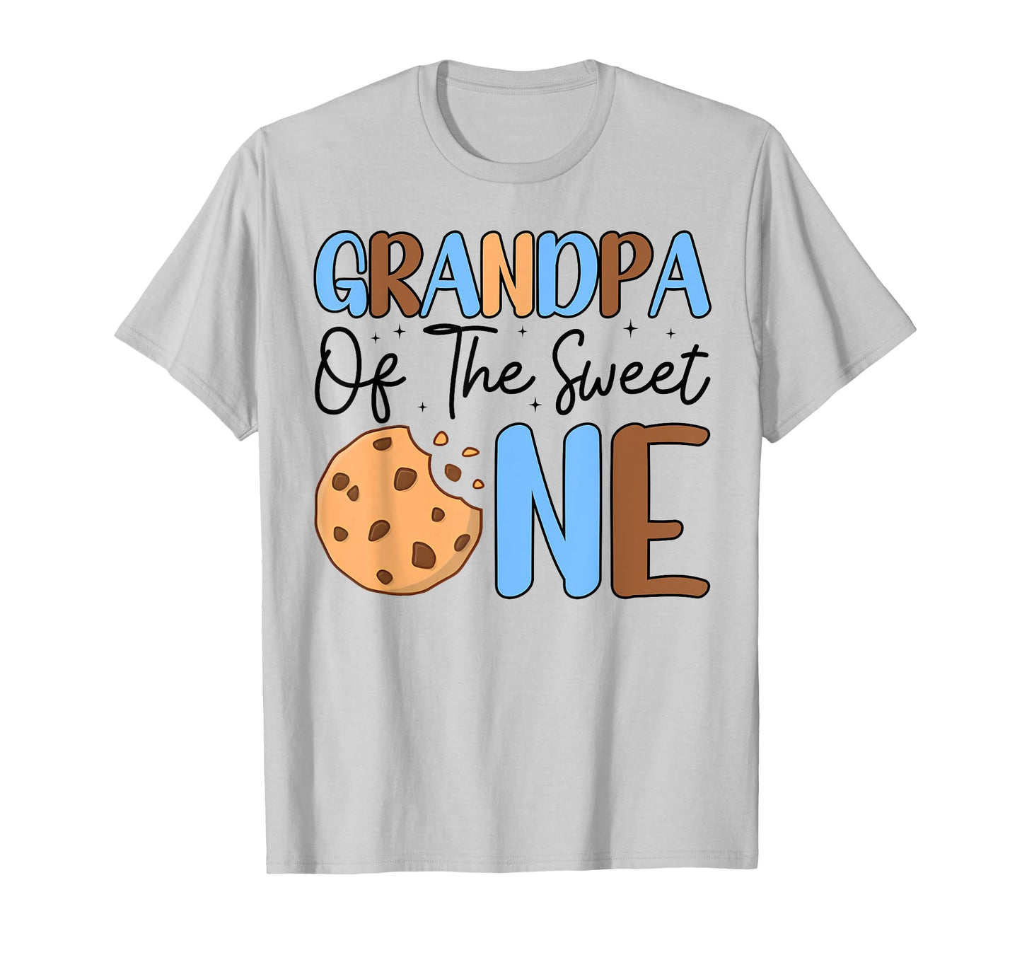 Grandpa Of The Sweet One Cookies & Milk 1st Birthday Family T-Shirt