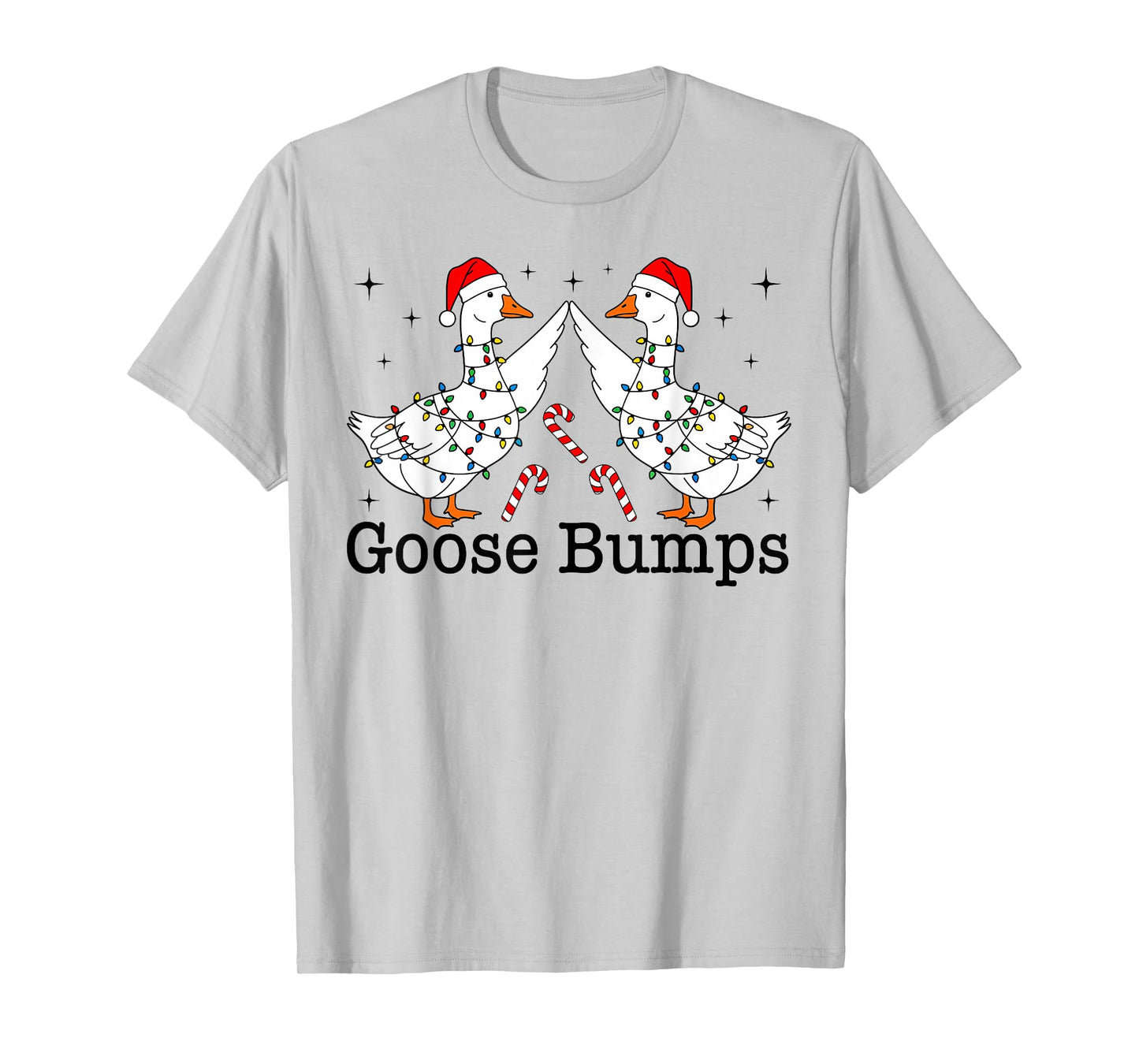 Goose Bumps Funny Christmas Geese Fist Bump Matching Family T-Shirt