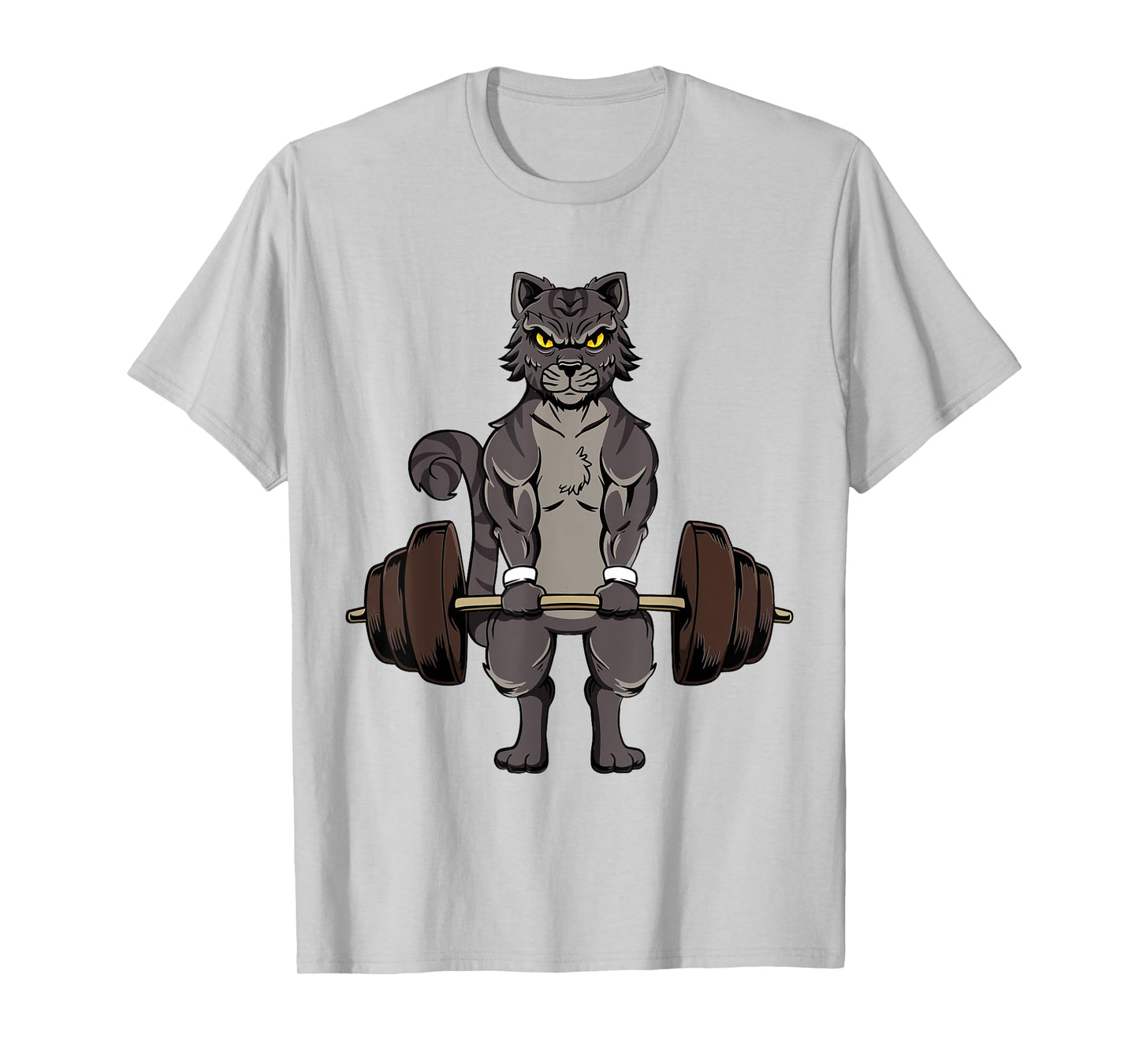 Deadlifting Cat Gym Workout Kitten Deadlifting Weightlifting T-Shirt for Men Women