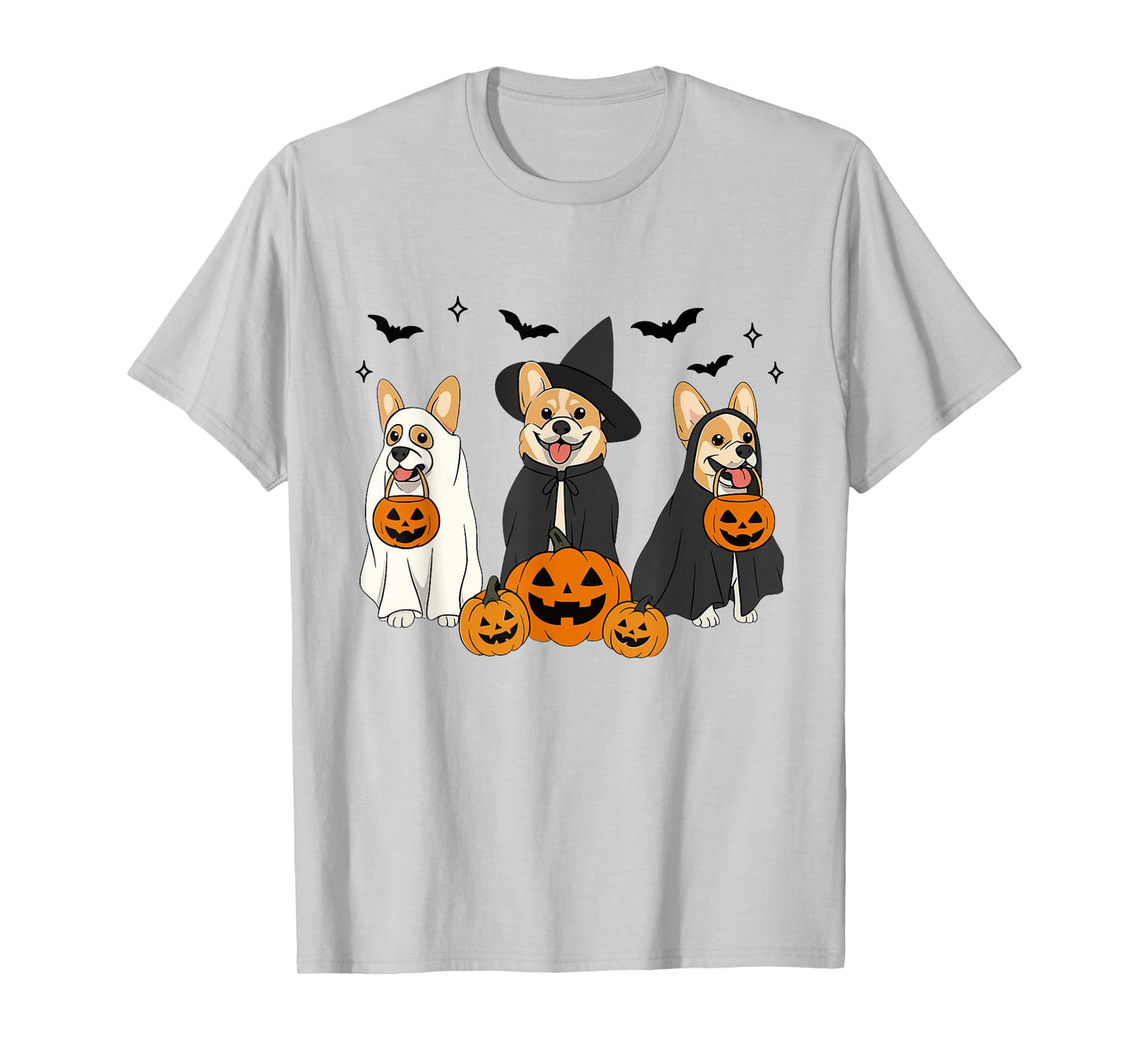 Witch Corgi Halloween Corgi Ghost Corgi Dog Mom Dog Lover T-Shirt