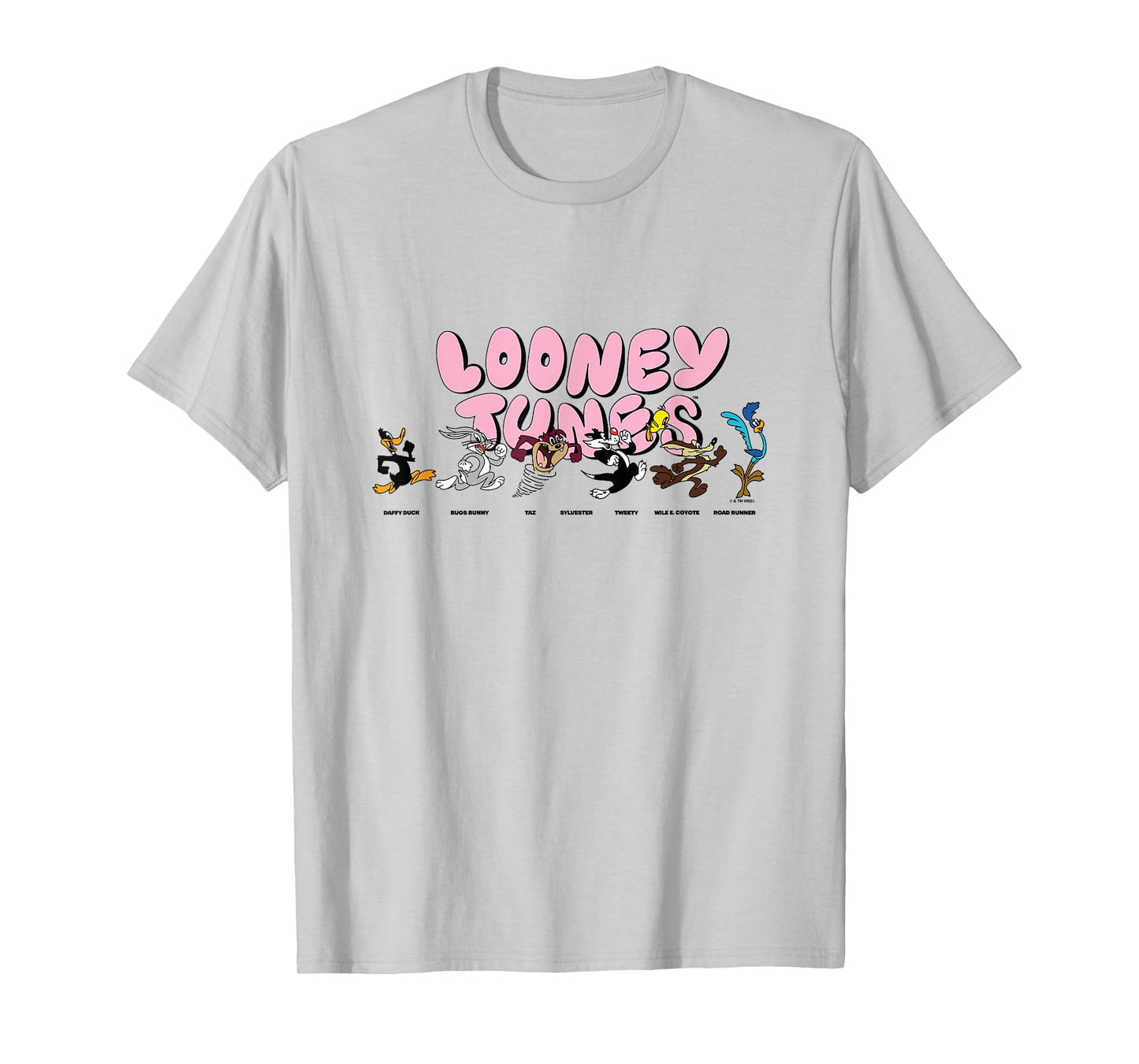 Looney Tunes Classic Characters Chasing Each Other Vintage T-Shirt