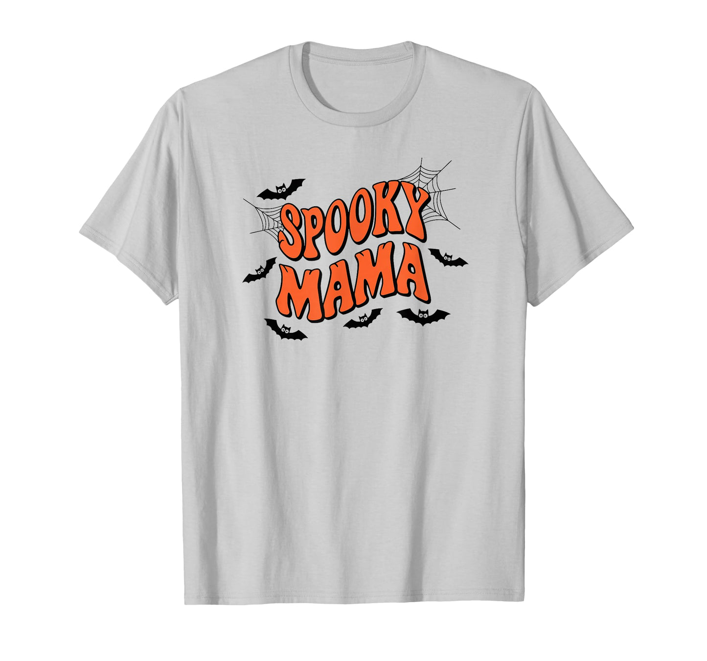 Spooky Mama Halloween Mom Ghost Costume Retro Groovy T-Shirt