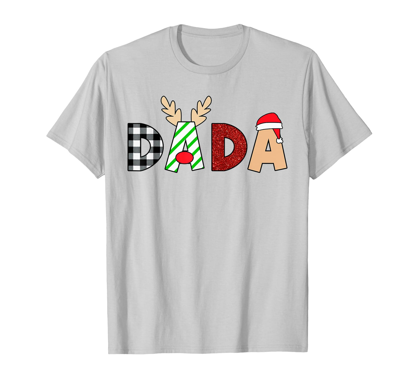Dada Santa Christmas Family Matching Pajamas Mama Xmas T-Shirt