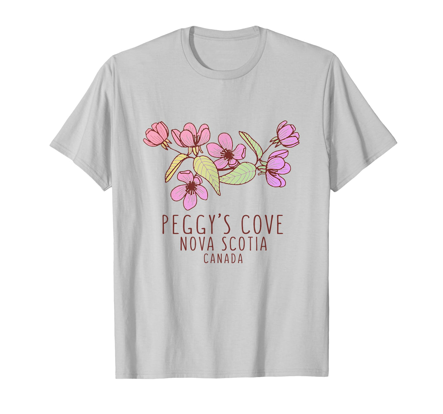 Peggy's Cove Nova Scotia Canada Wildflowers T-Shirt