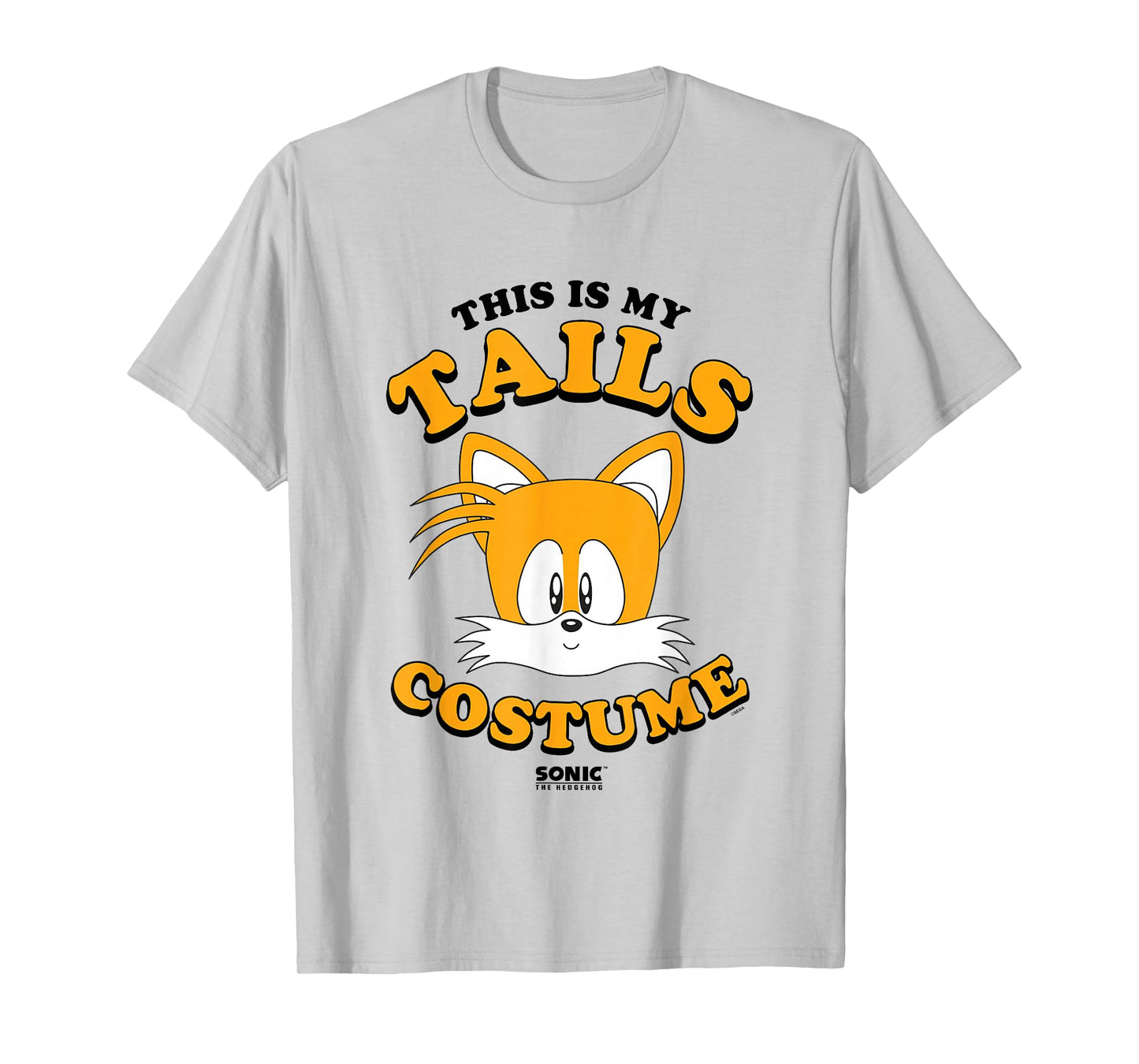 Sonic The Hedgehog Halloween This Is My Tails Retro Costume T-Shirt