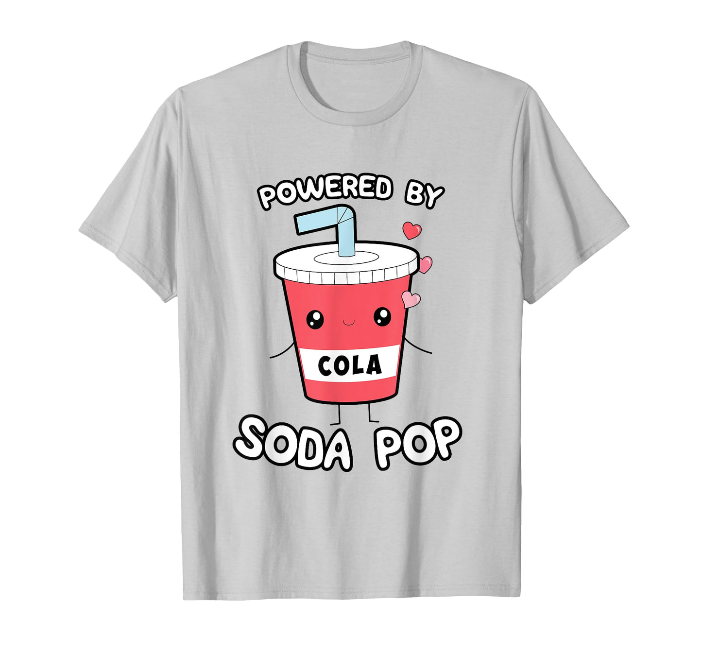 Powered by Soda Pop, Kawaii Cute Otaku Top T-Shirt