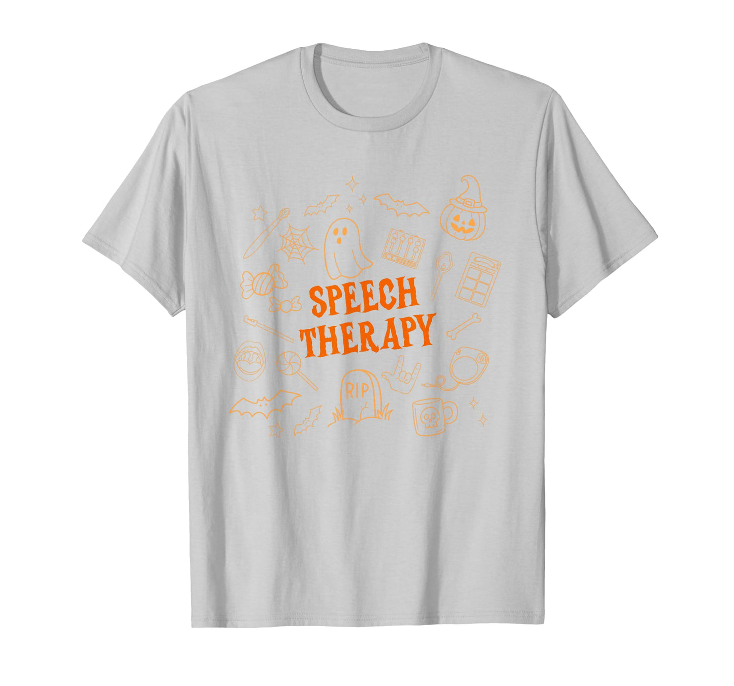 SLP Speechie Halloween Vibes Spooky Season Speech Therapy T-Shirt