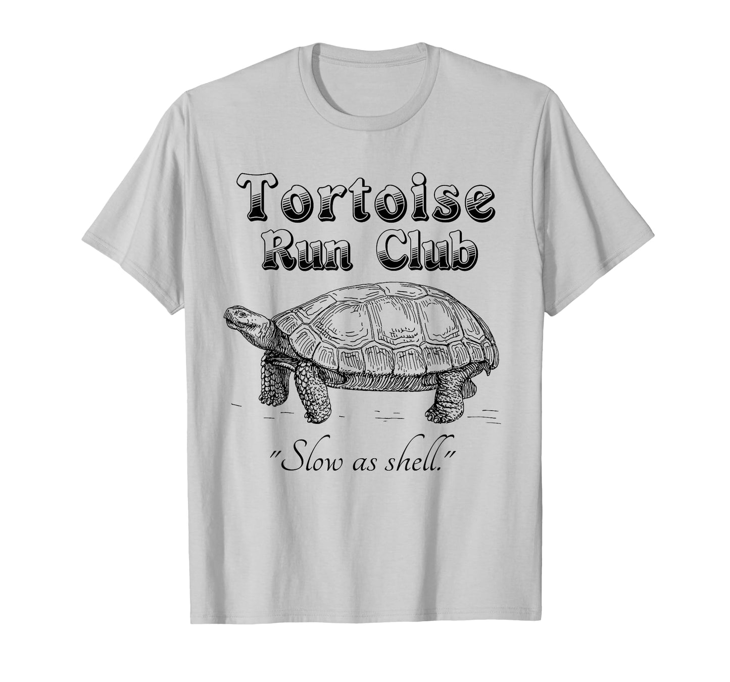 Marathon Running Funny T Shirt Tortoise Run Club T-Shirt