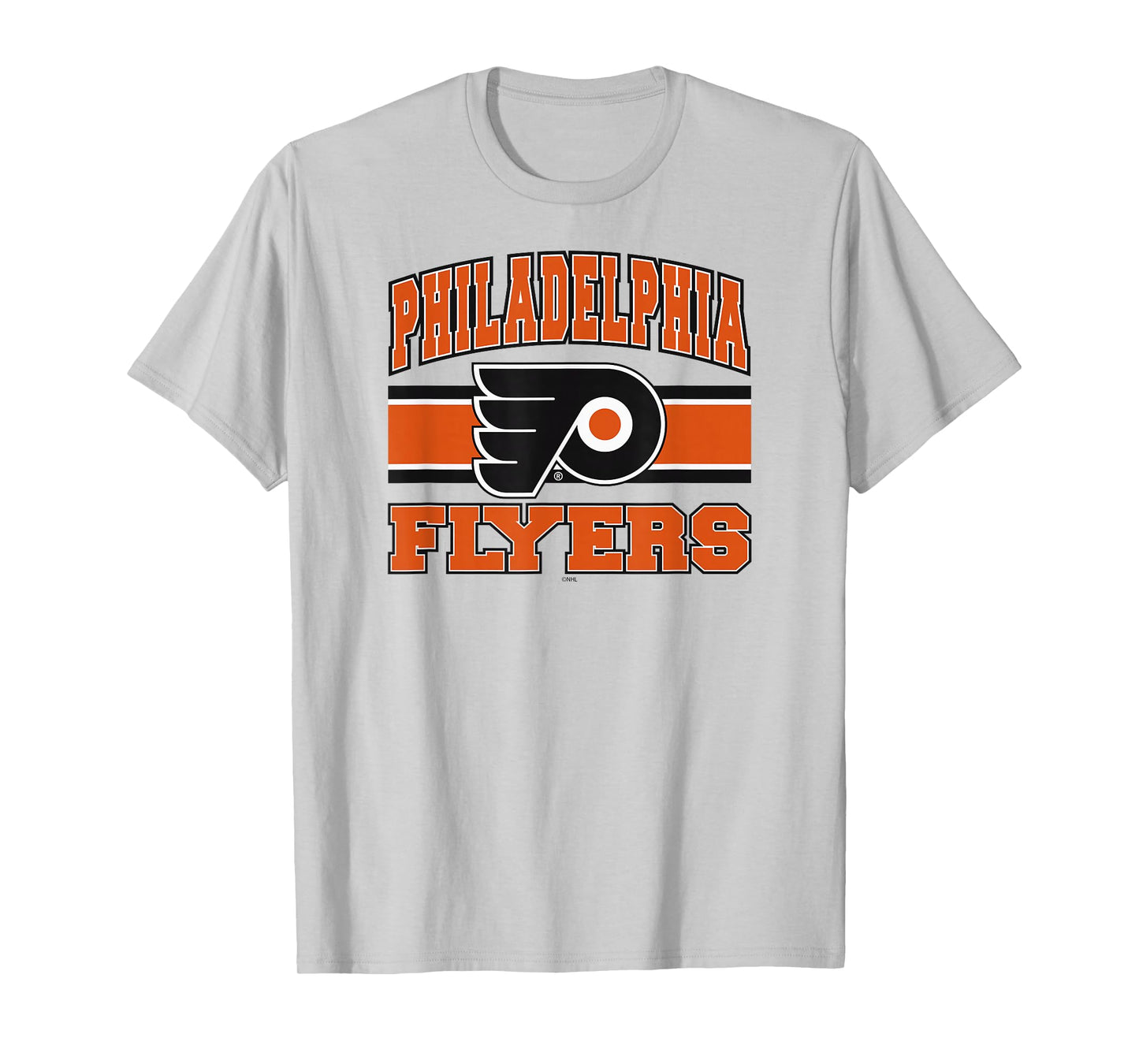 Philadelphia Flyers Stripe Gray Officially Licensed T-Shirt