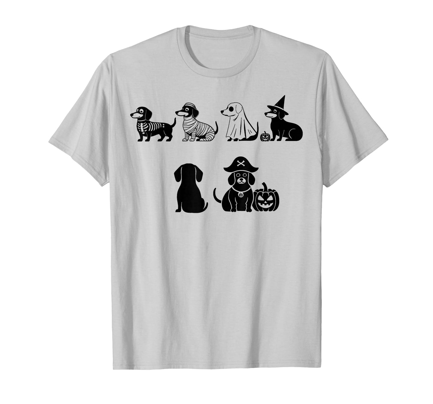 Boo Dachshund Halloween Spooky Dog Wiener Witch Apparel T-Shirt