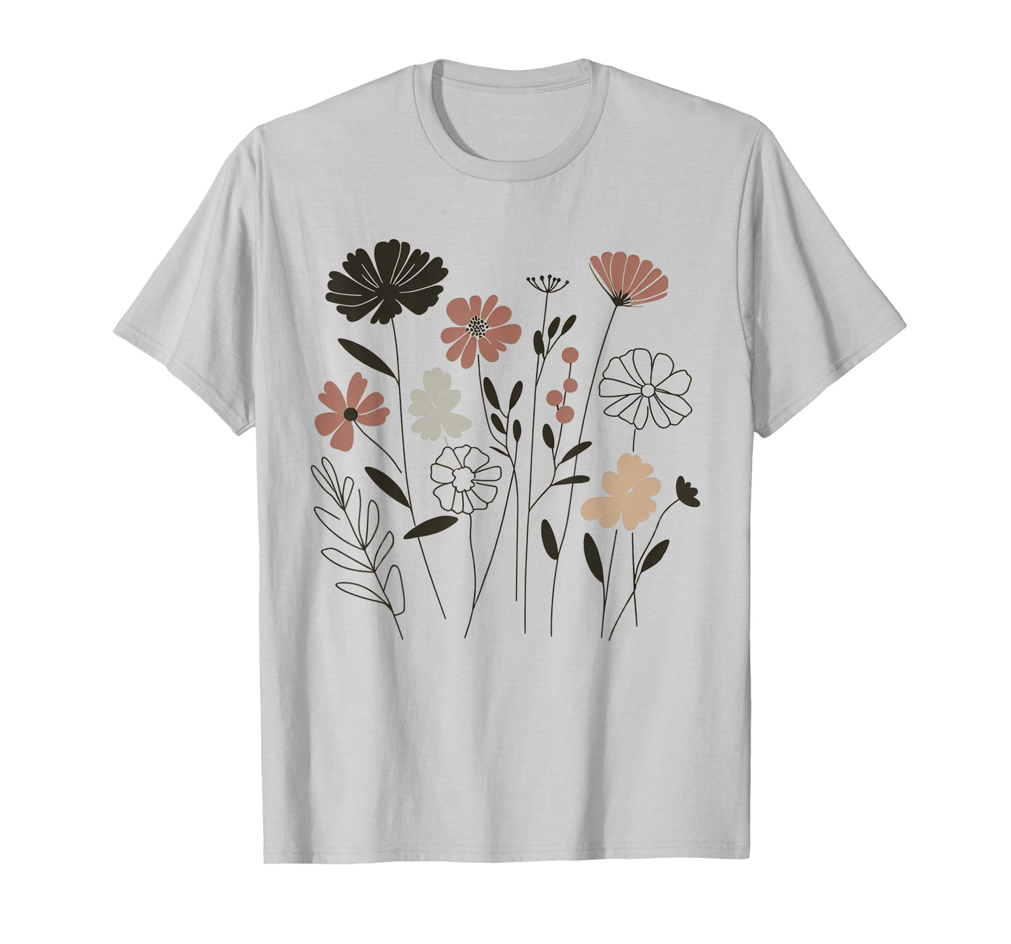 Vintage Wildflower Boho Floral Graphic for Nature Lovers T-Shirt