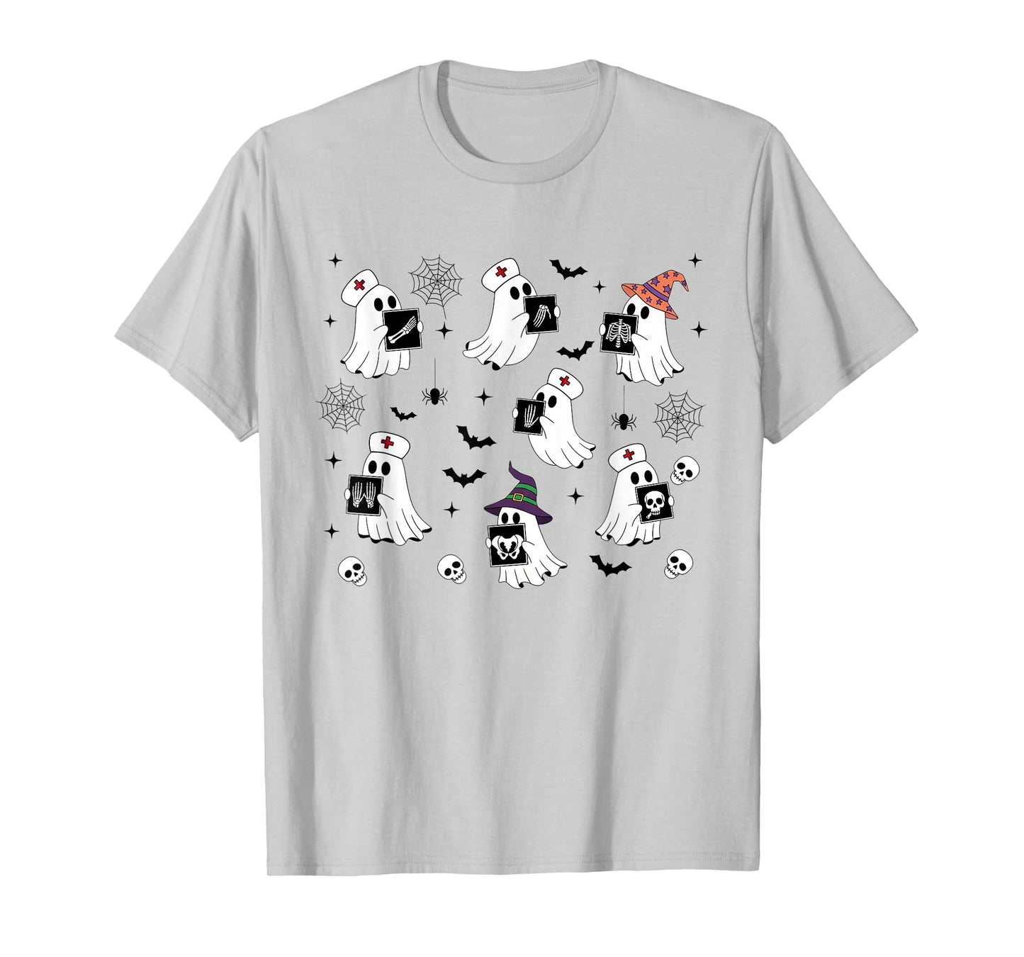 Halloween Vibes Rad Tech Radiology X-ray Boo Ghost Spooky T-Shirt