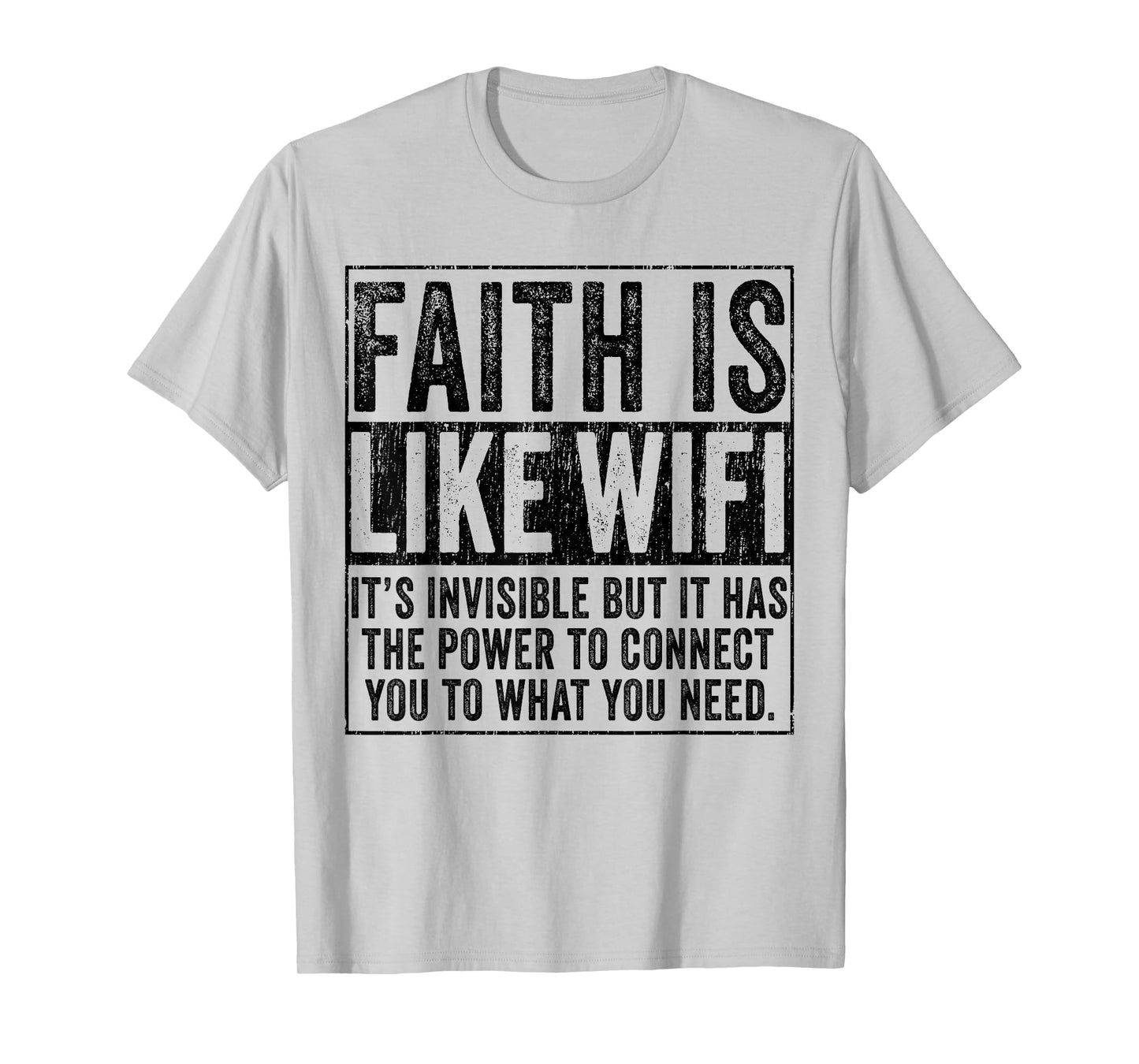 Faith Is Like WIFI God Jesus Religious Christian Funny T-Shirt
