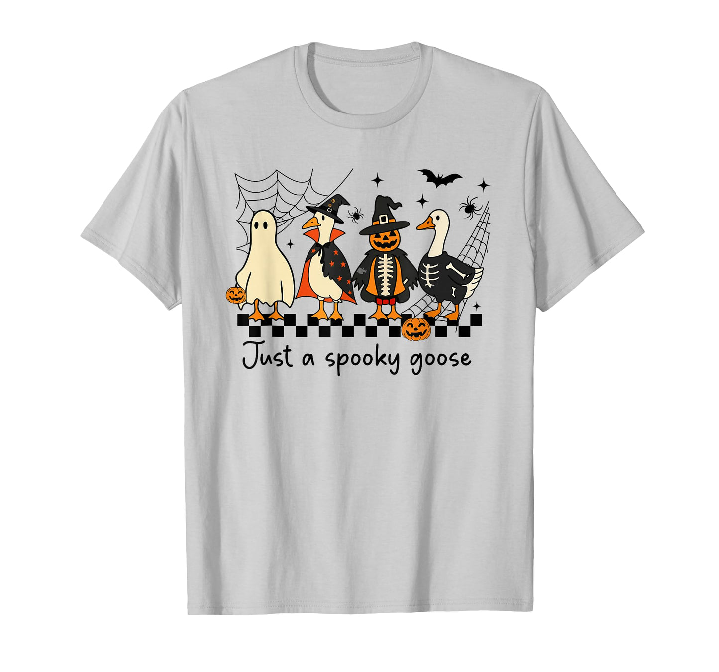 Just A Spooky Goose Halloween Silly Goose Funny Halloween T-Shirt