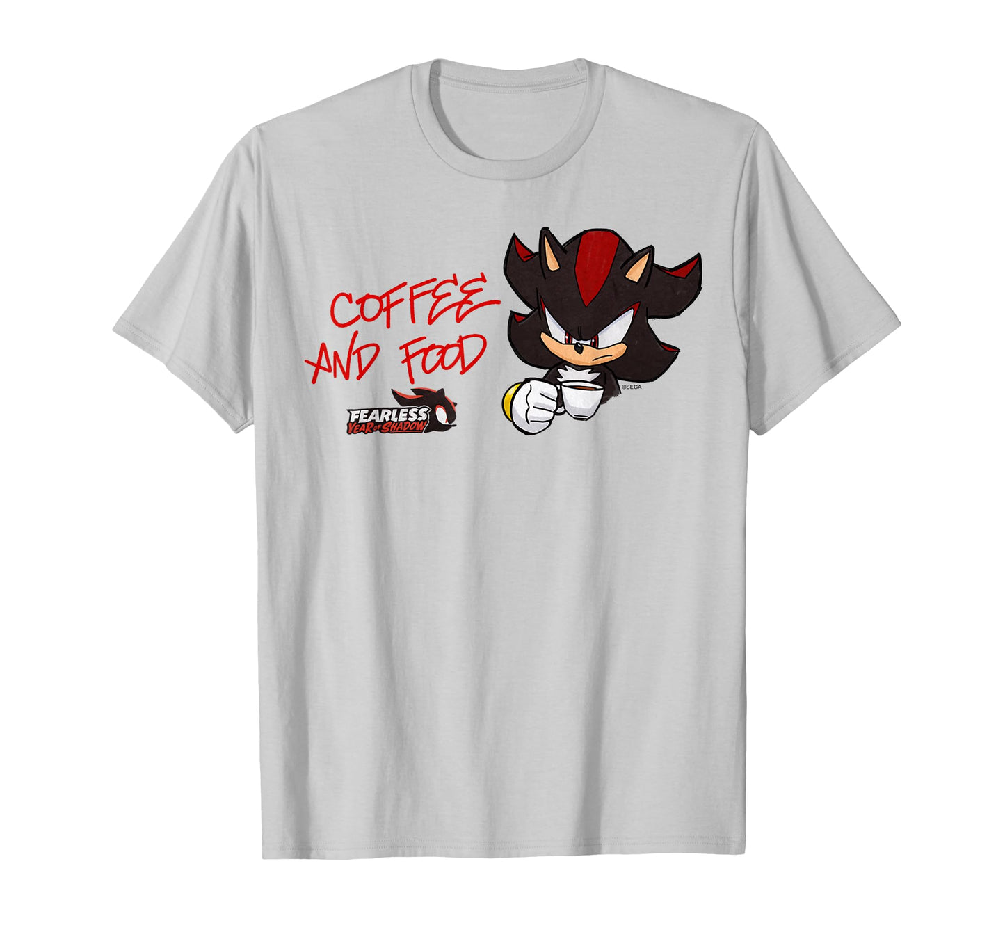 Sonic the Hedgehog, Fearless: Year of Shadow - Coffee & Food T-Shirt