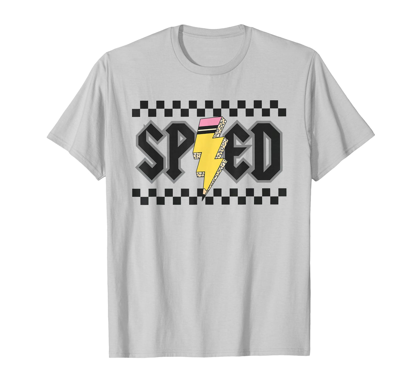Retro SPED Teacher Pencil Lightning Bolt Back To School T-Shirt