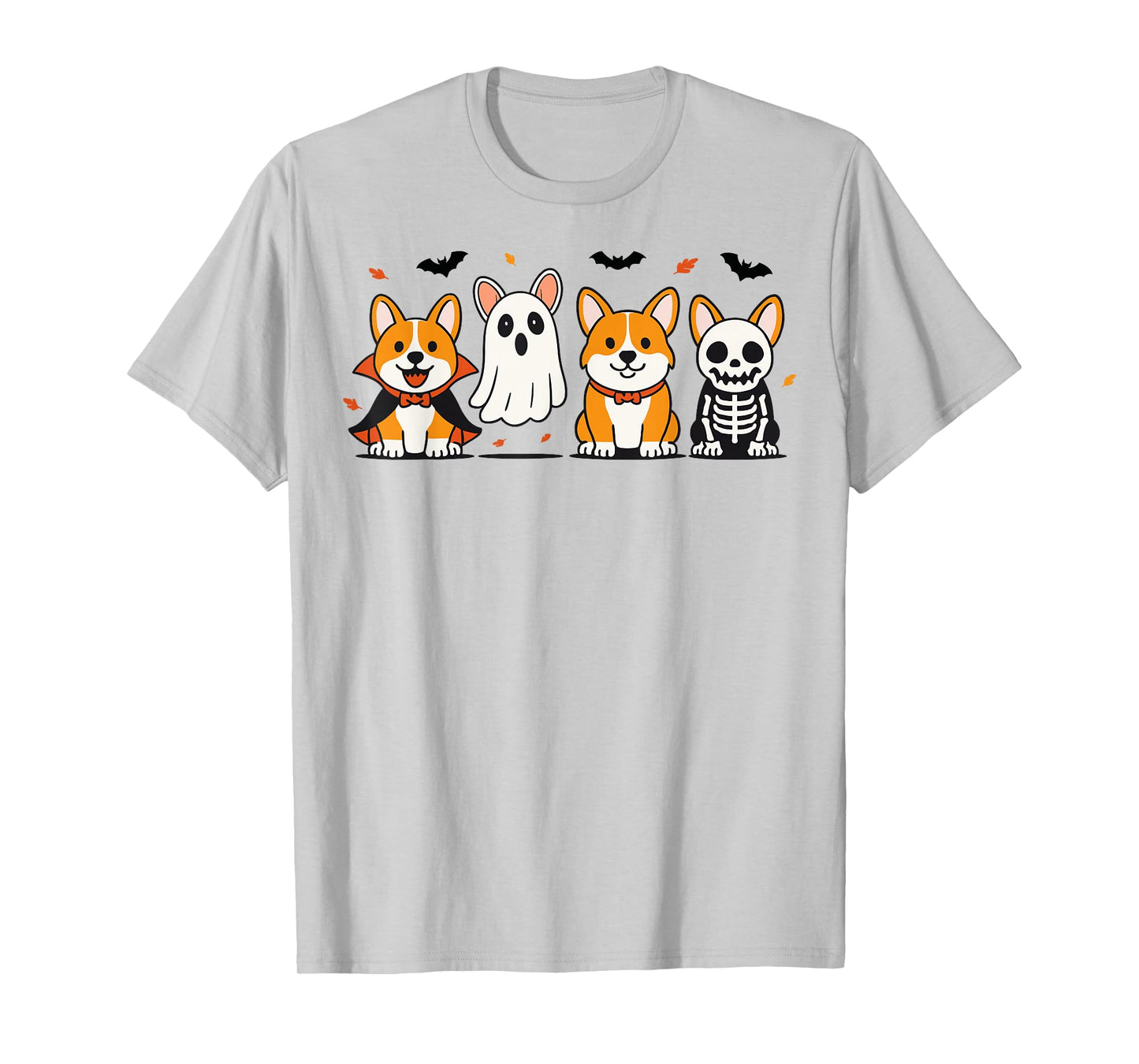 Corgi Dog Halloween Ghost Corgi Dogs Fall Autumn Pumpkin T-Shirt