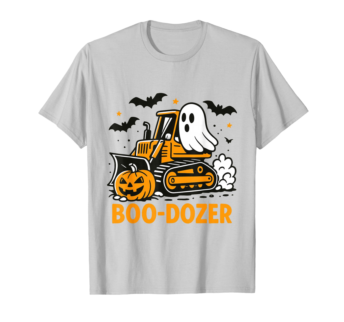 Funny Halloween Boo-Dozer Ghost Trucks Costume Party Kids T-Shirt