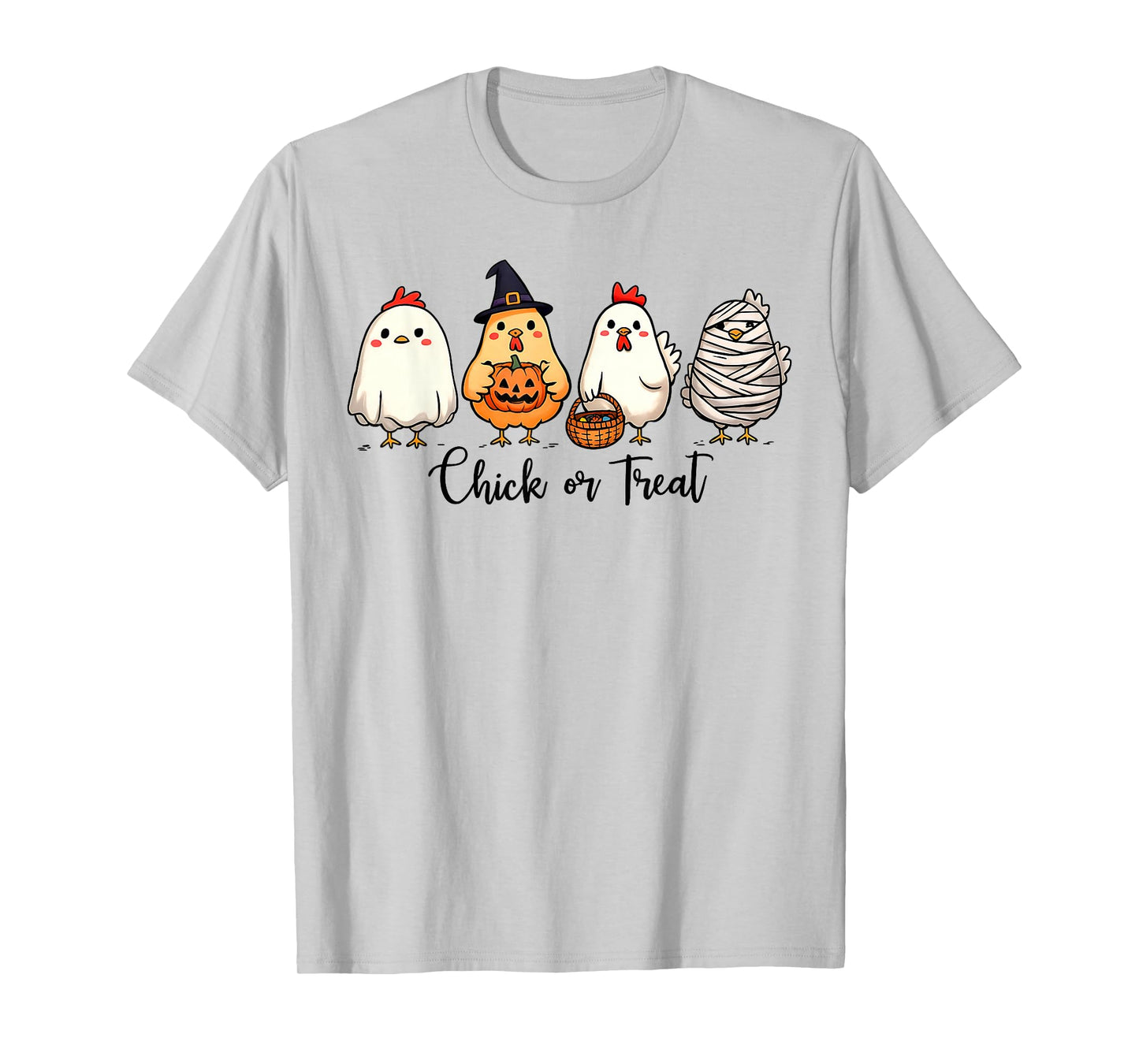 Cute Chicken Halloween Chick Or Treat T-Shirt