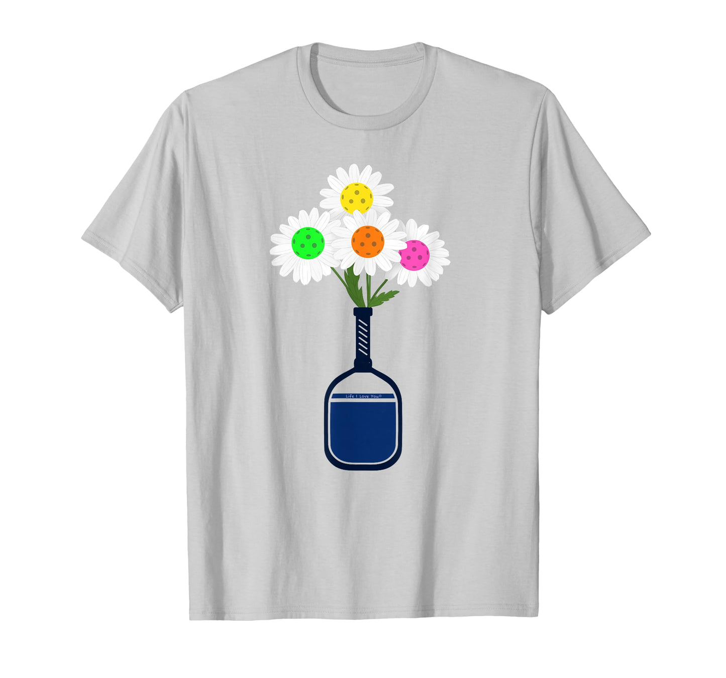 Pretty Pickleball Flowers in Paddle Vase - Pickleball T-Shirt