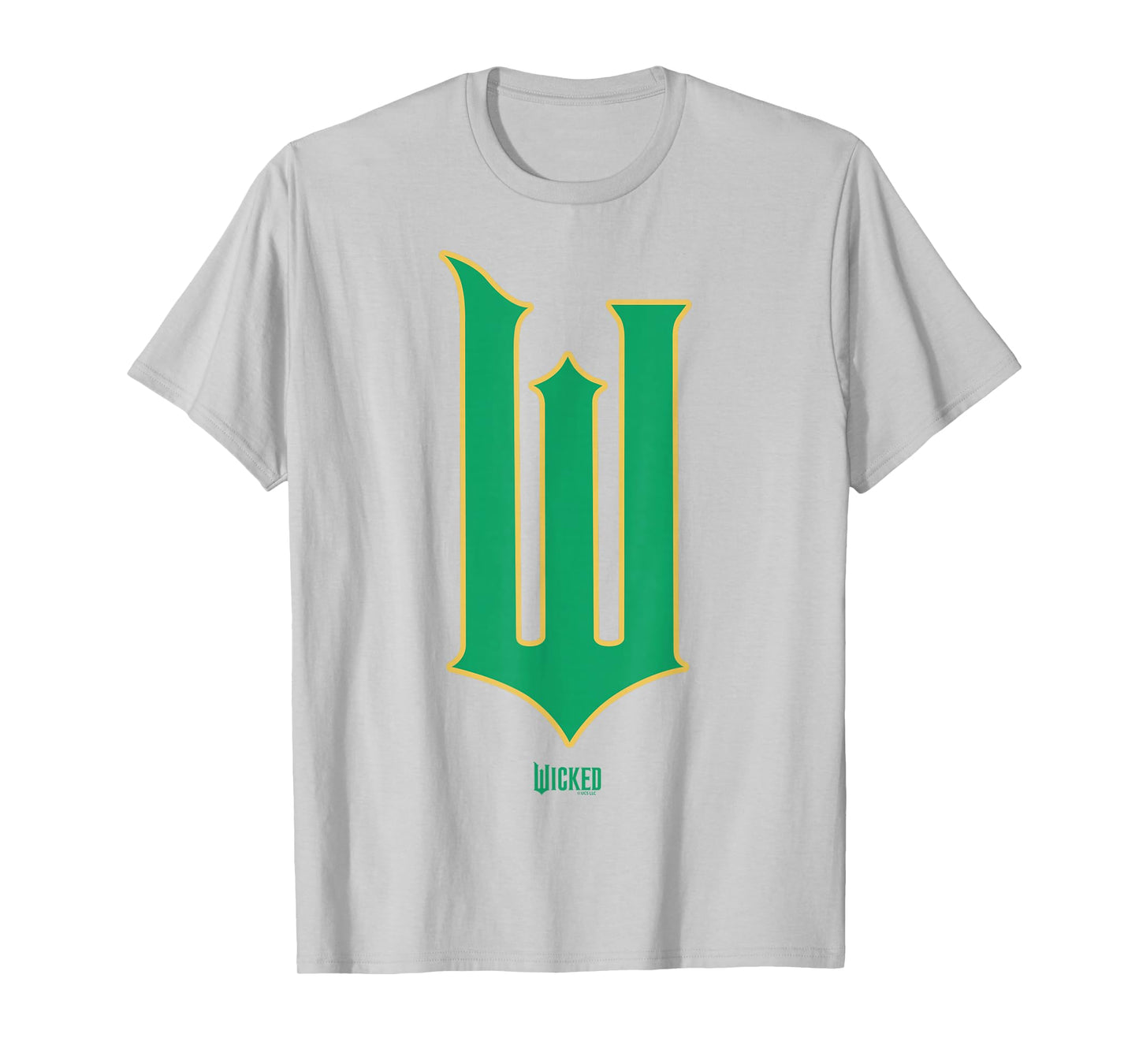 Wicked Movie W Logo Green Goes Good With Pink T-Shirt