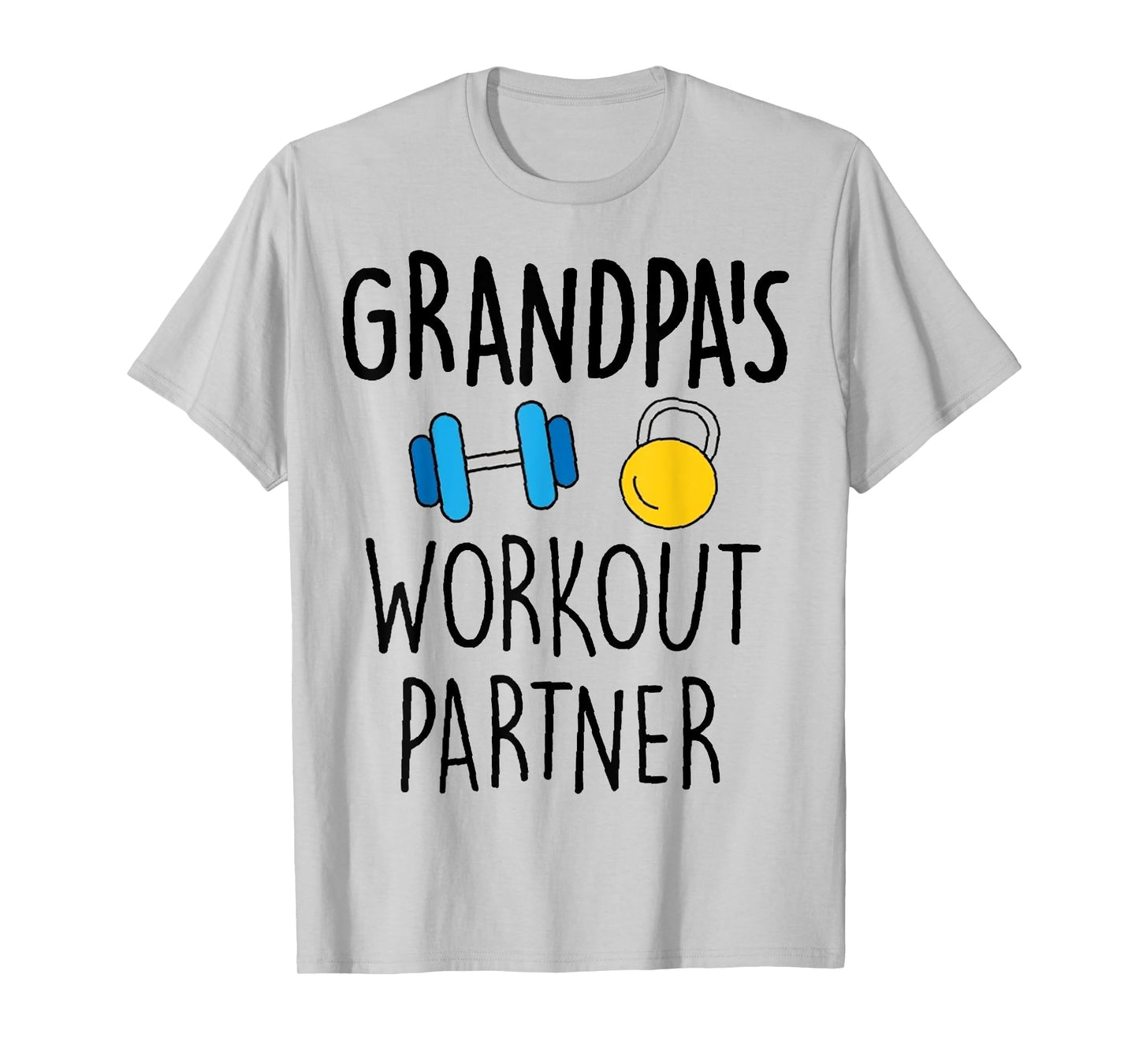 Grandpa's Workout Partner Gym Baby Funny T-Shirt