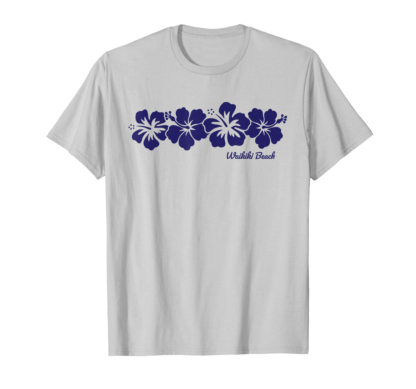 Waikiki Beach Hawaii Hibiscus Flower Souvenir Mens Womens T-Shirt