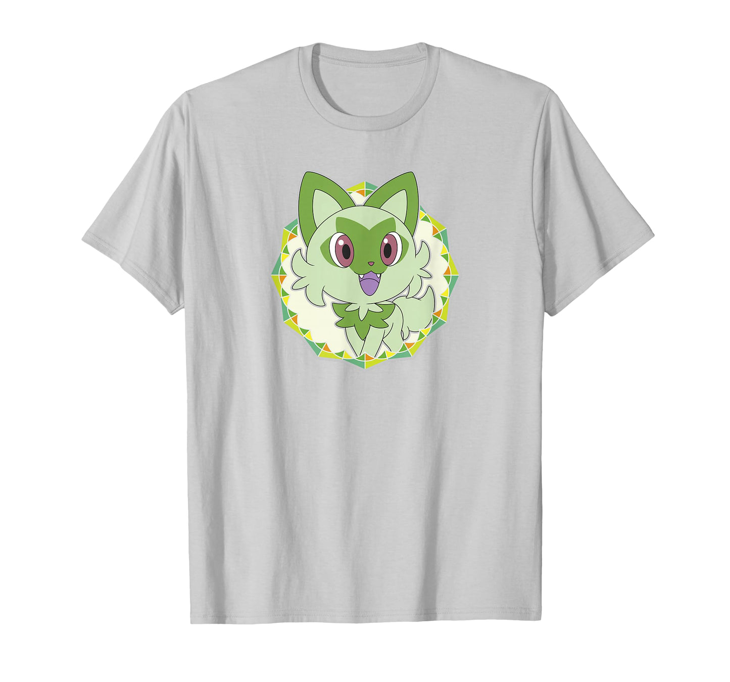 Pokémon Sprigatito Sparkle Geometric Portrait Icon T-Shirt