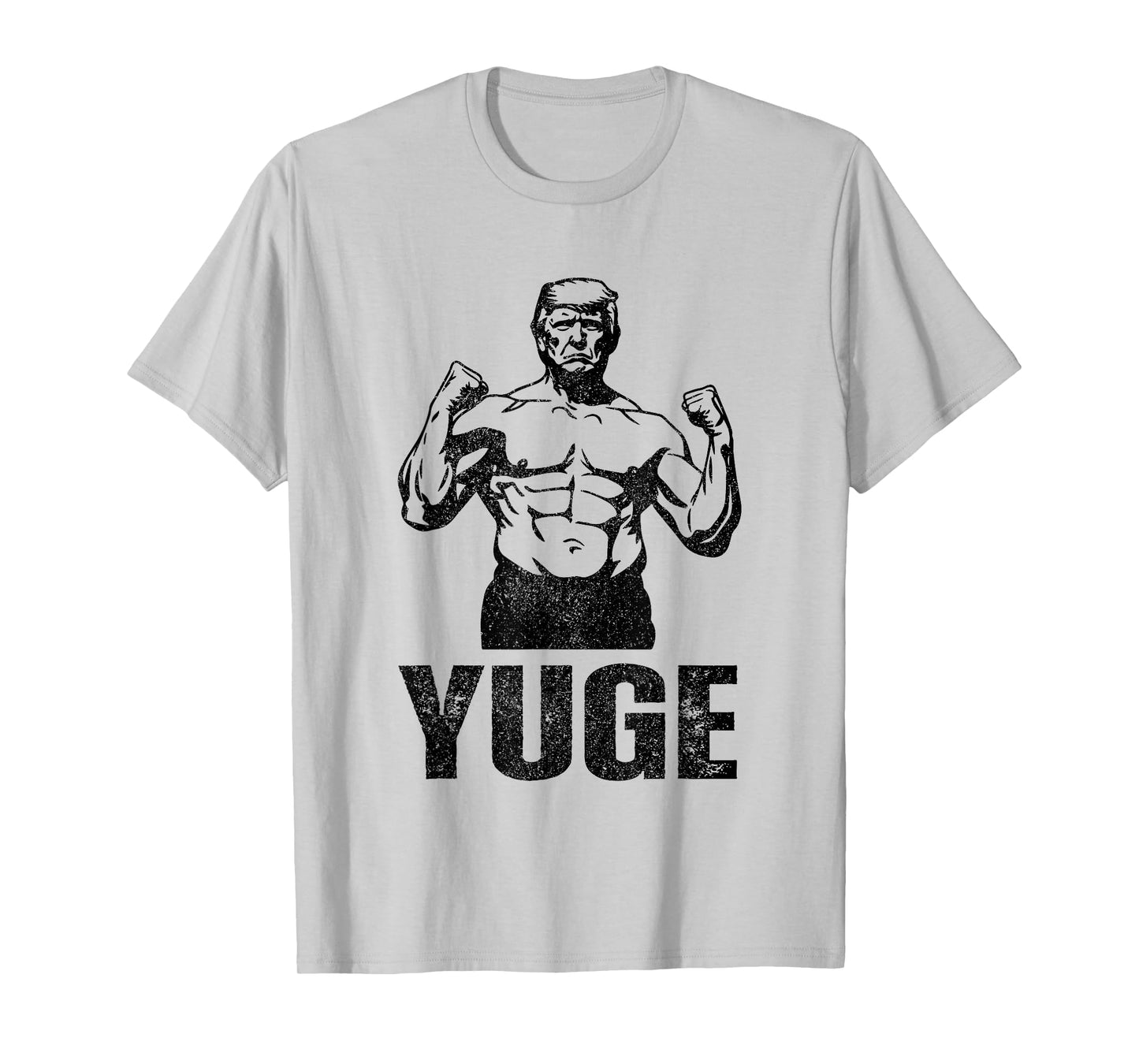 Muscle Trump 2024 Yuge Muscular Flex Trump Funny Patriotic Vintage Workout Gym T-Shirt