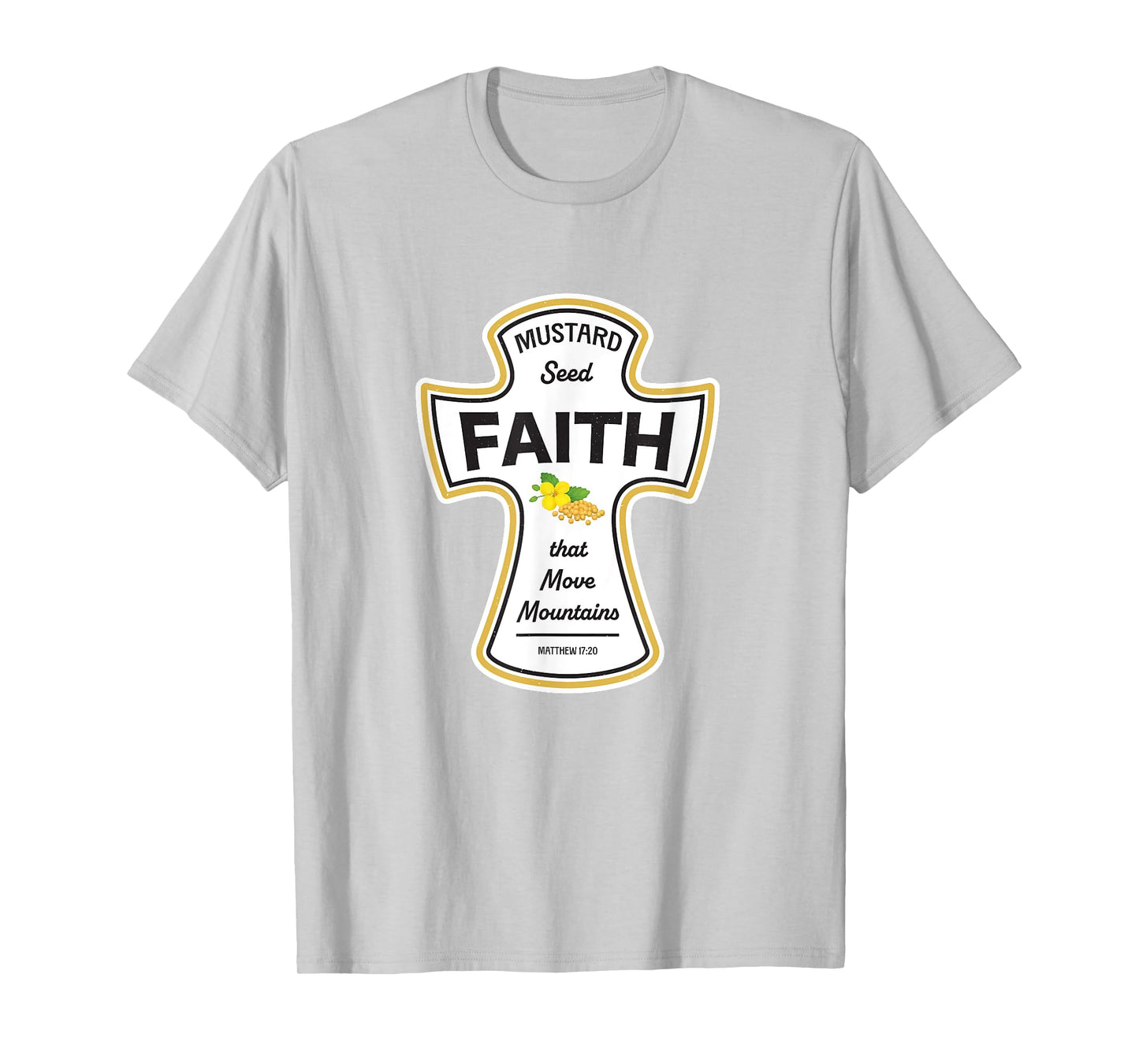 Mustard Christian Shirt - Faith Seed of Mustard Jesus Bible T-Shirt